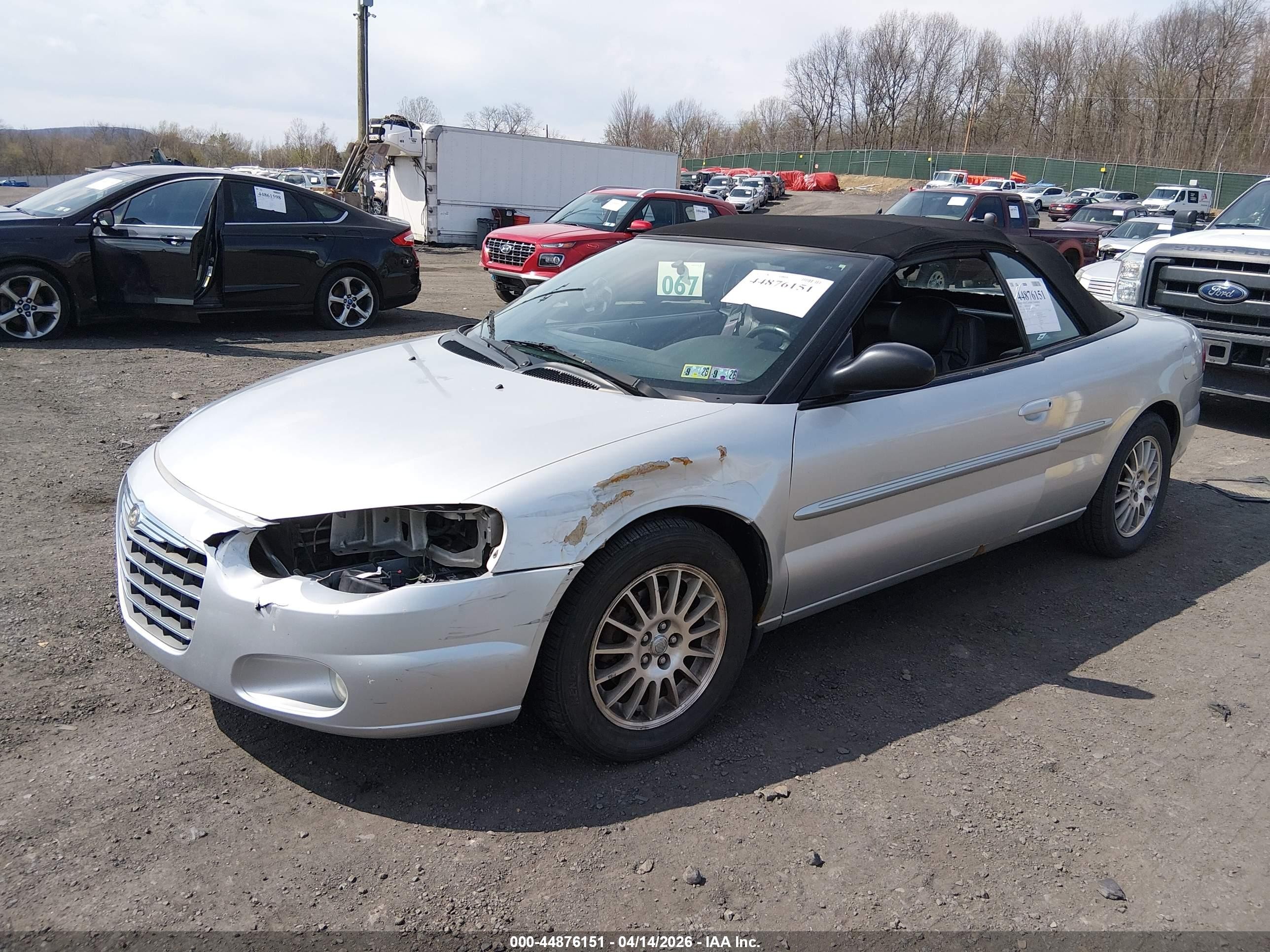 2005 Chrysler Sebring Touring Silver vin: 1C3EL55R35N503442