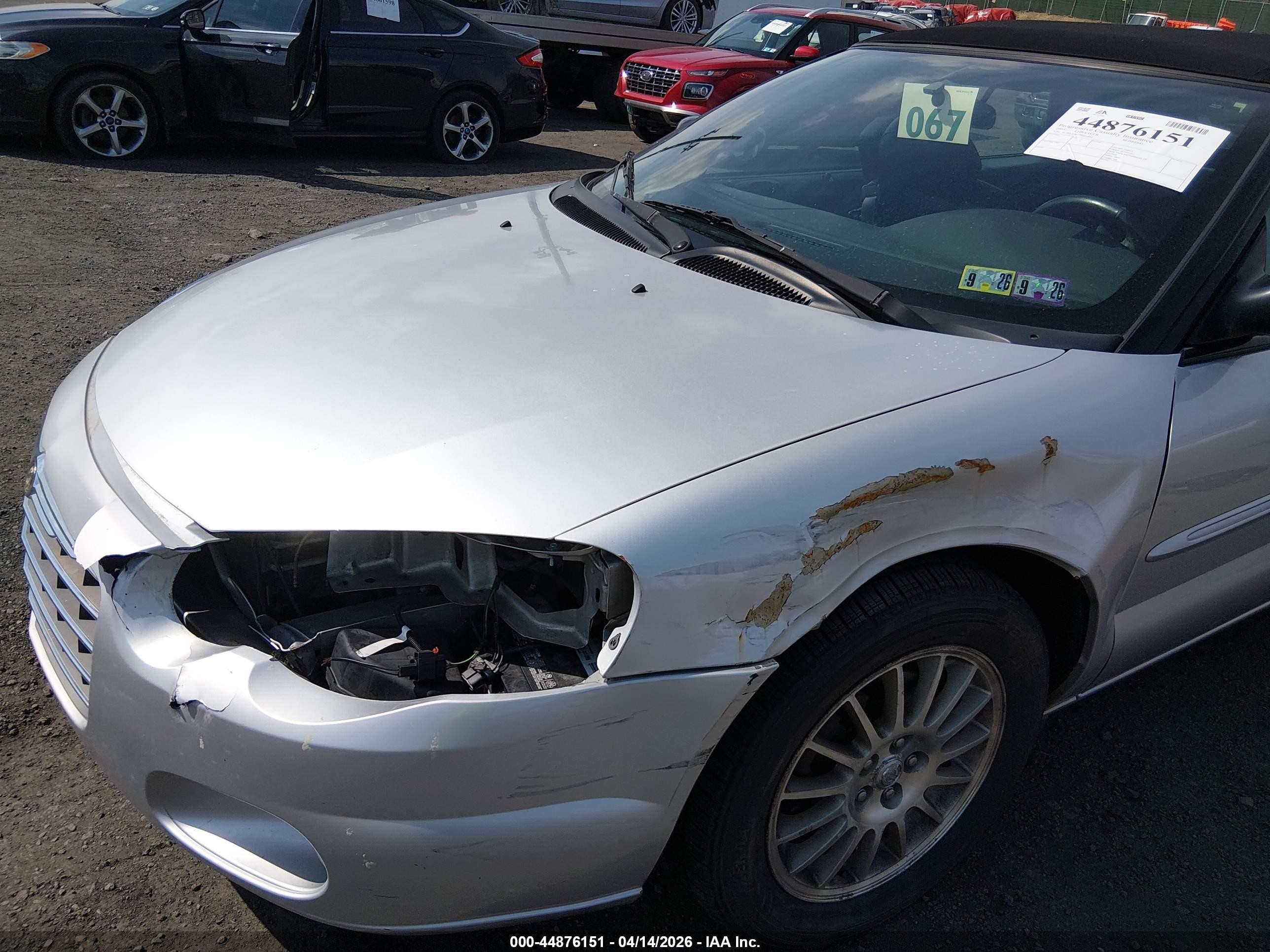2005 Chrysler Sebring Touring Silver vin: 1C3EL55R35N503442