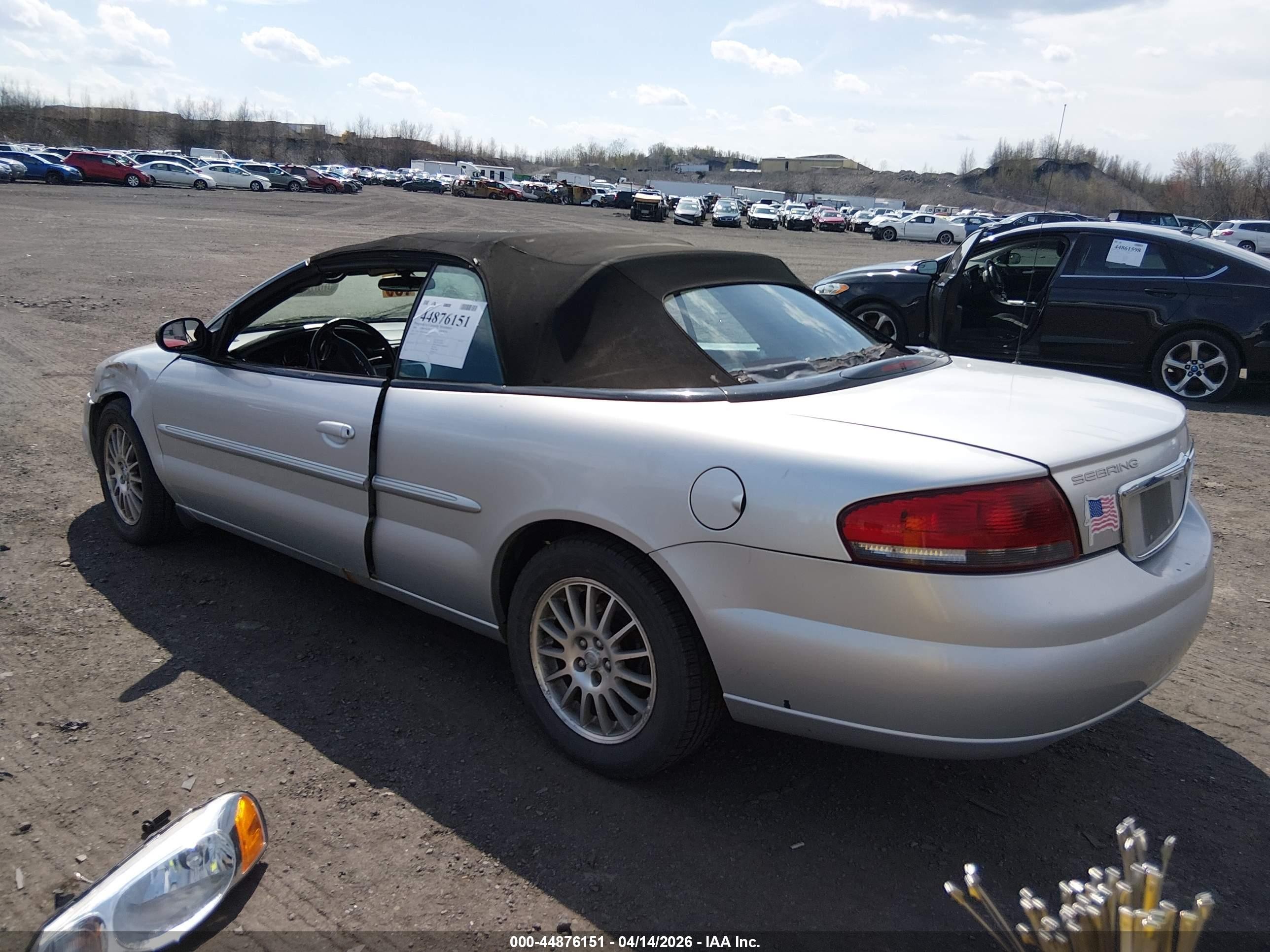 2005 Chrysler Sebring Touring Silver vin: 1C3EL55R35N503442