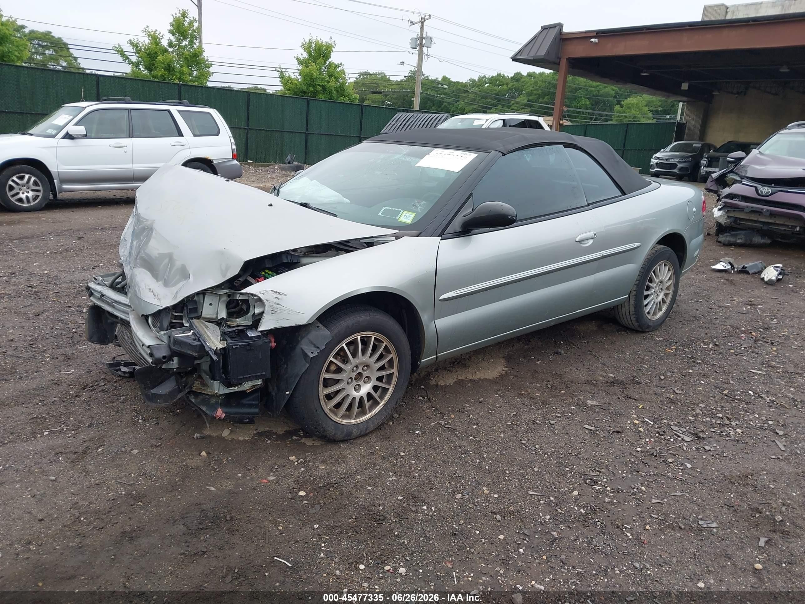 2006 Chrysler Sebring Touring Gray vin: 1C3EL55R36N182097