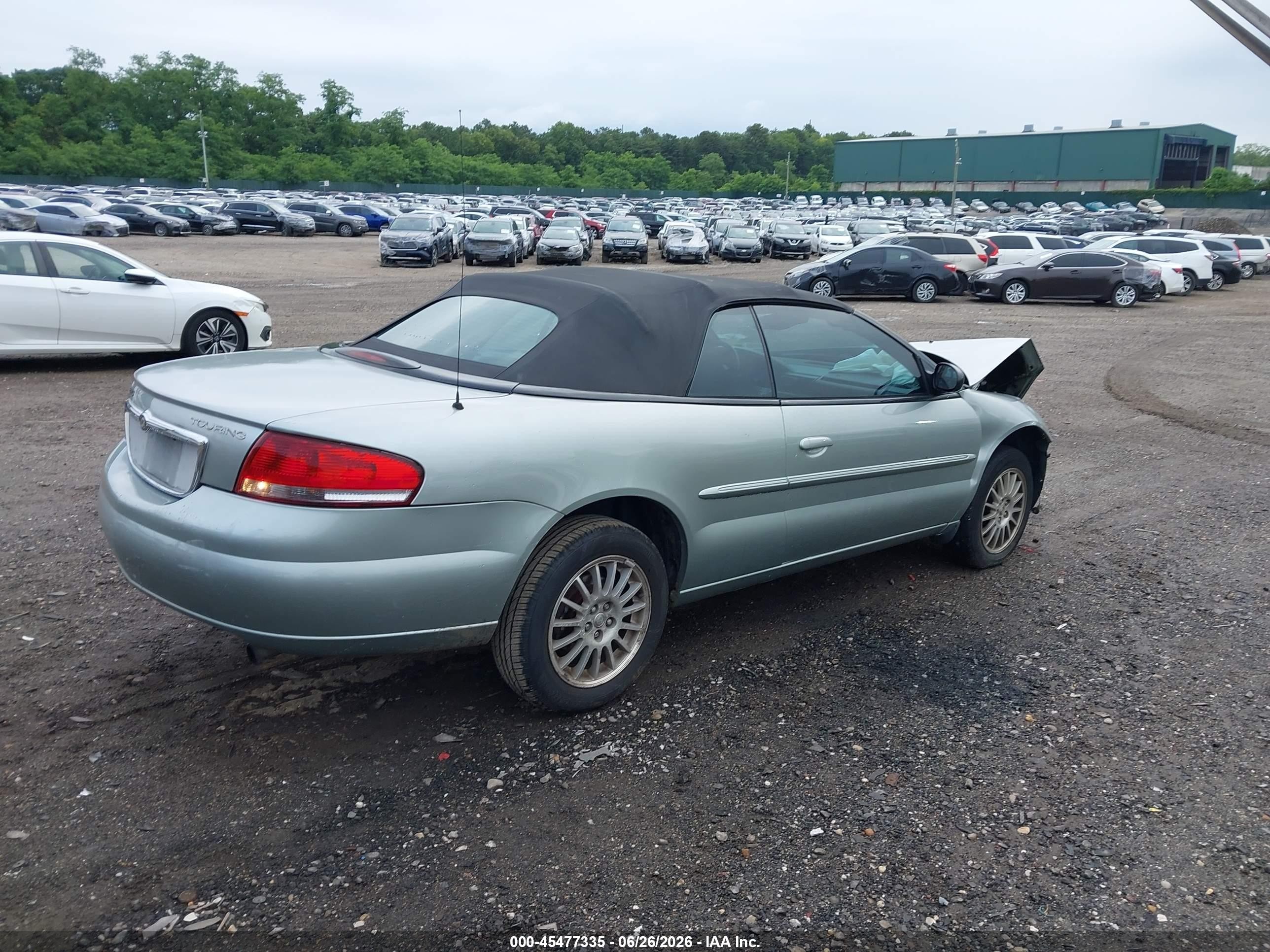2006 Chrysler Sebring Touring Gray vin: 1C3EL55R36N182097