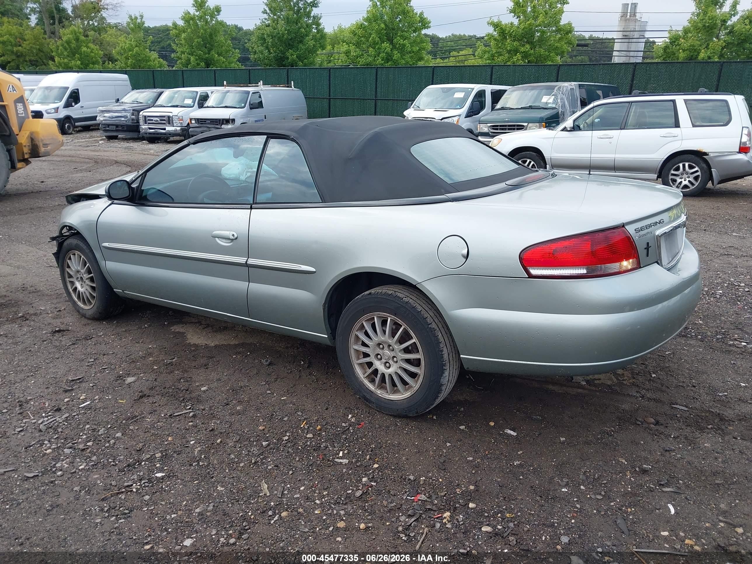 2006 Chrysler Sebring Touring Gray vin: 1C3EL55R36N182097