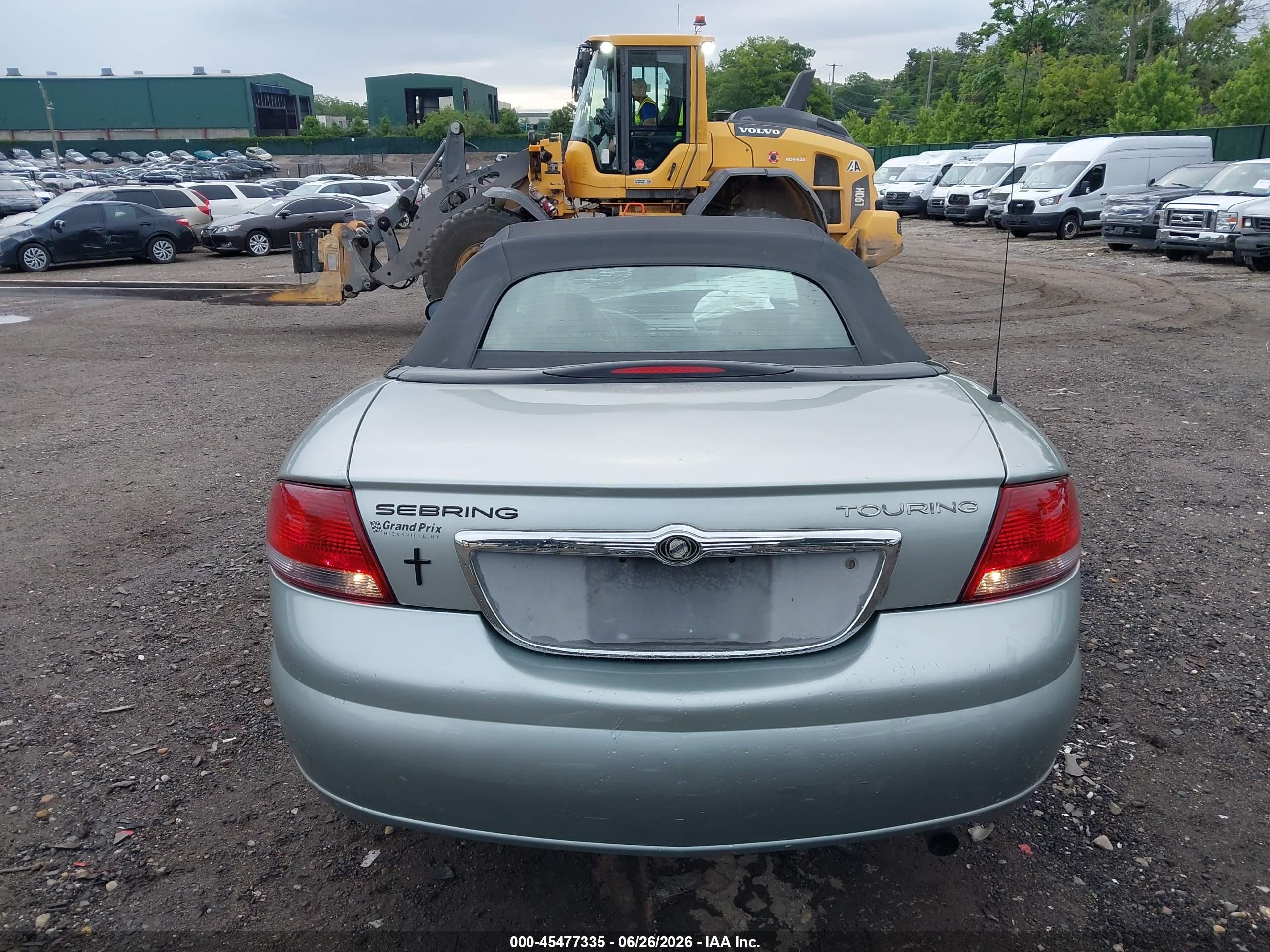 2006 Chrysler Sebring Touring Gray vin: 1C3EL55R36N182097