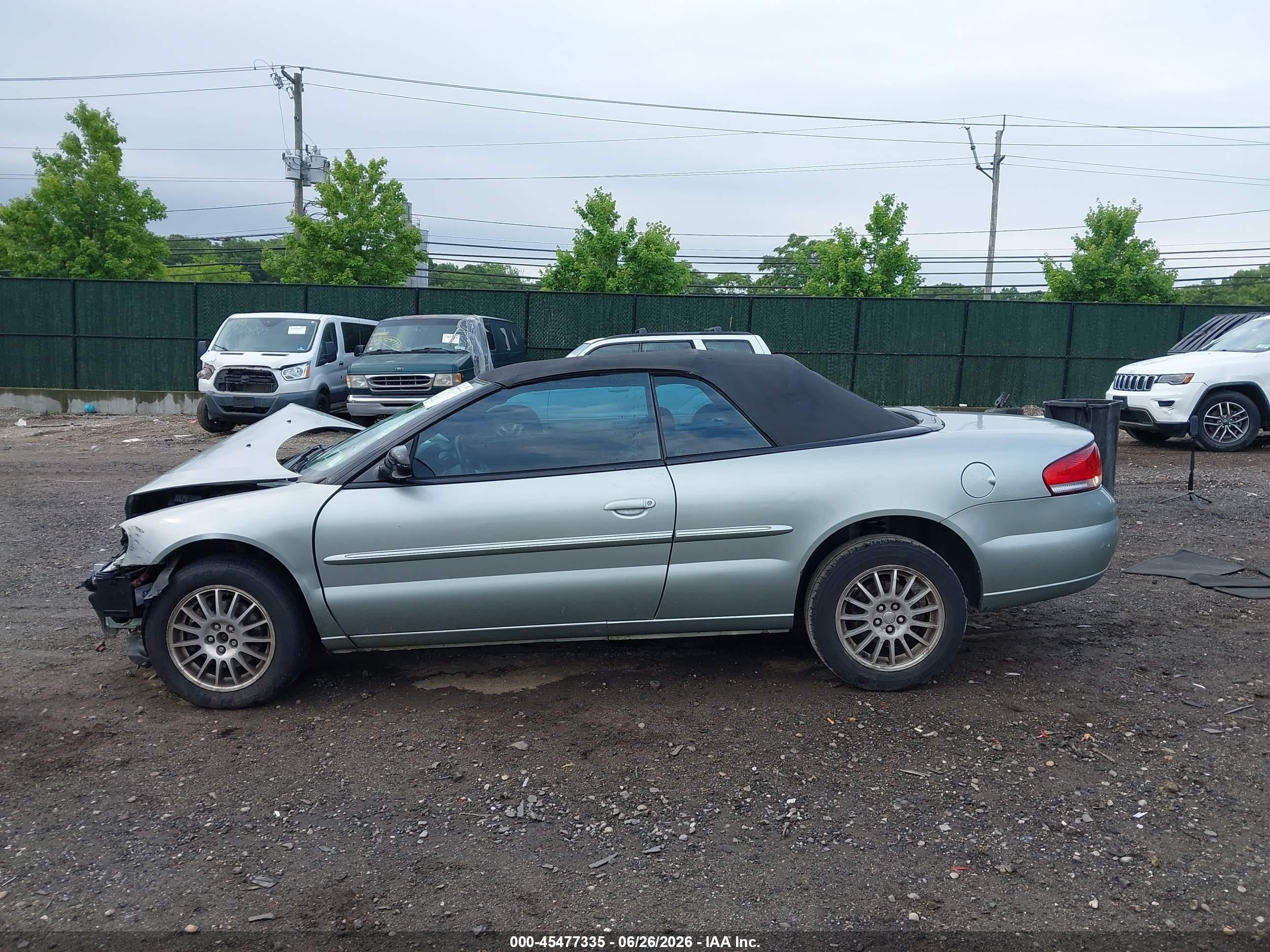 2006 Chrysler Sebring Touring Gray vin: 1C3EL55R36N182097