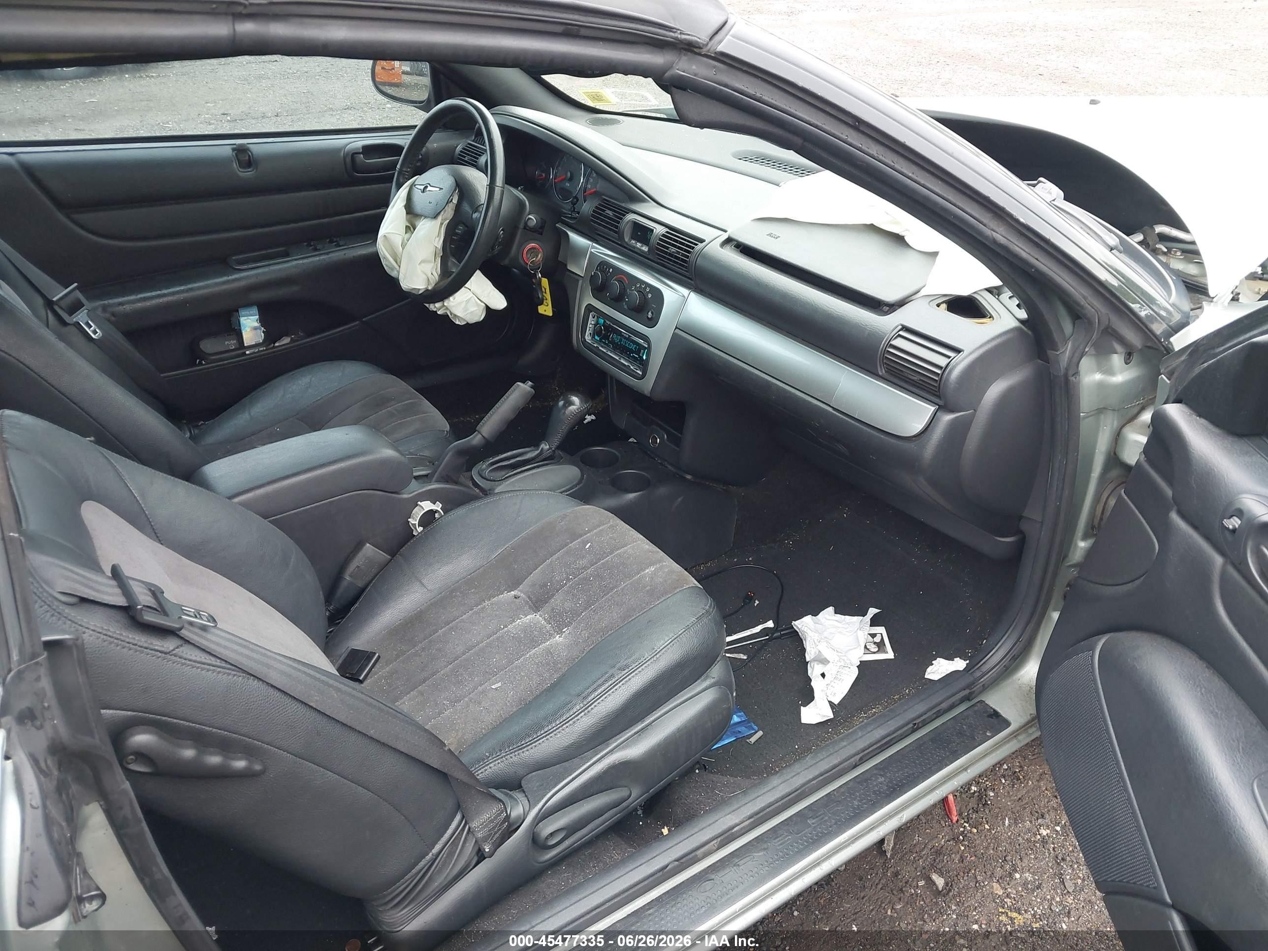 2006 Chrysler Sebring Touring Gray vin: 1C3EL55R36N182097