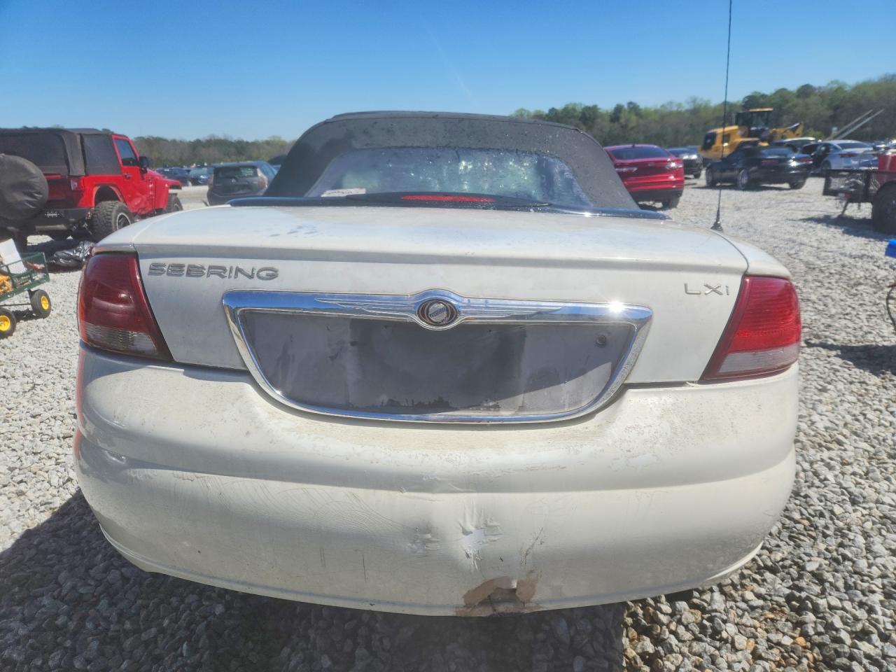 2004 Chrysler Sebring Lxi White vin: 1C3EL55R44N135903