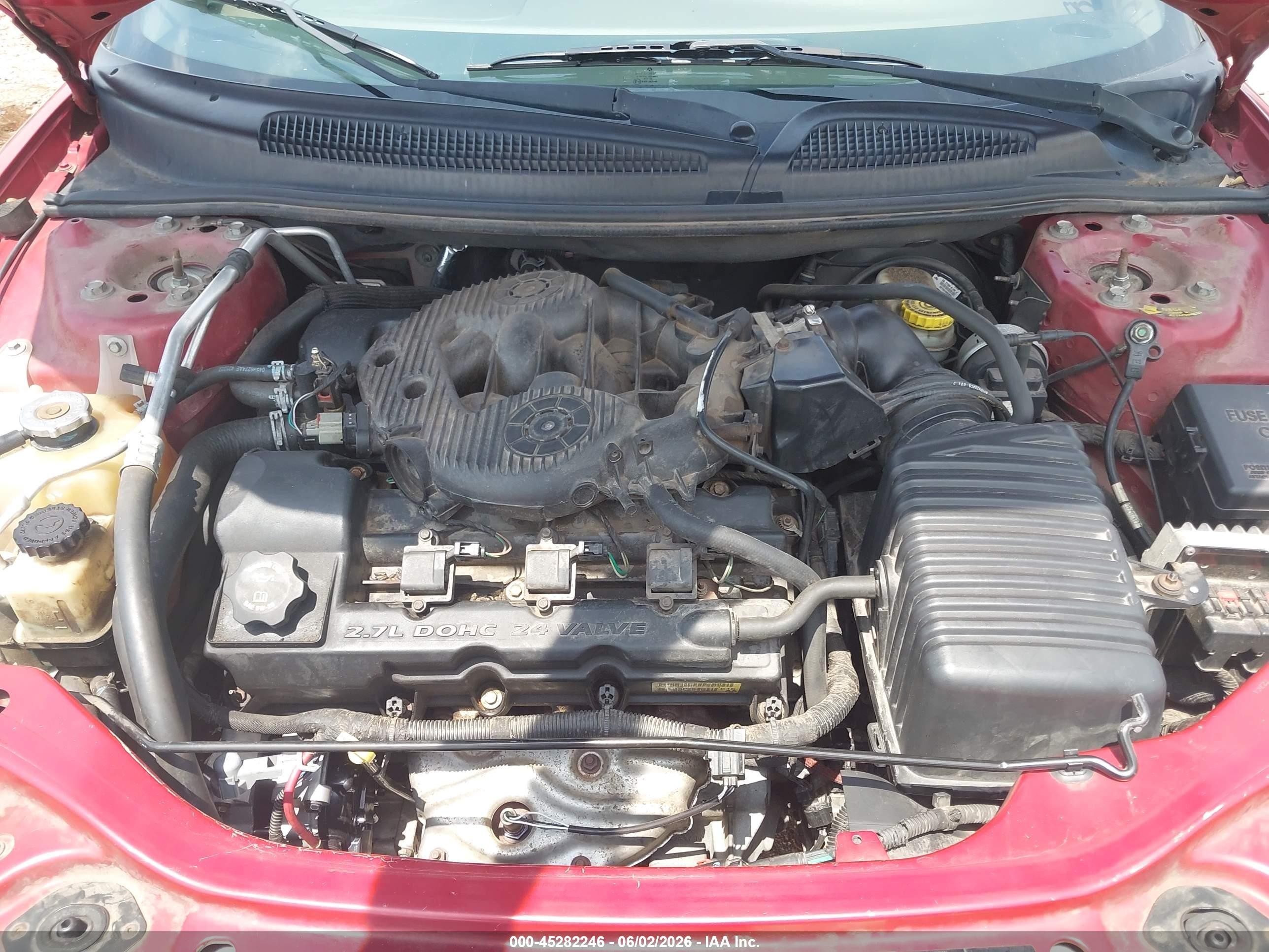 2005 Chrysler Sebring Touring Бордовый vin: 1C3EL55R45N635111