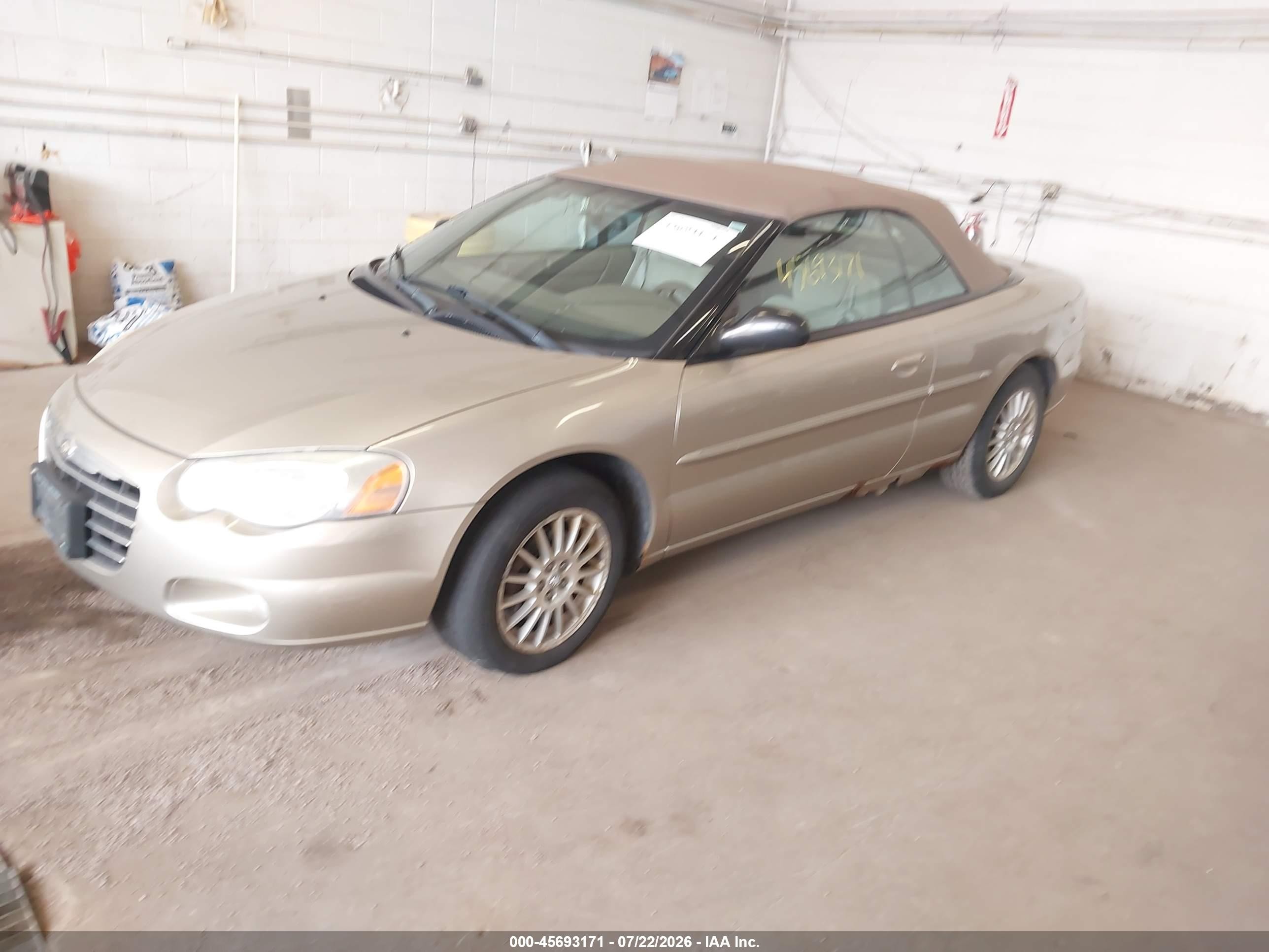 2004 Chrysler Sebring Lxi Gold vin: 1C3EL55R54N373811