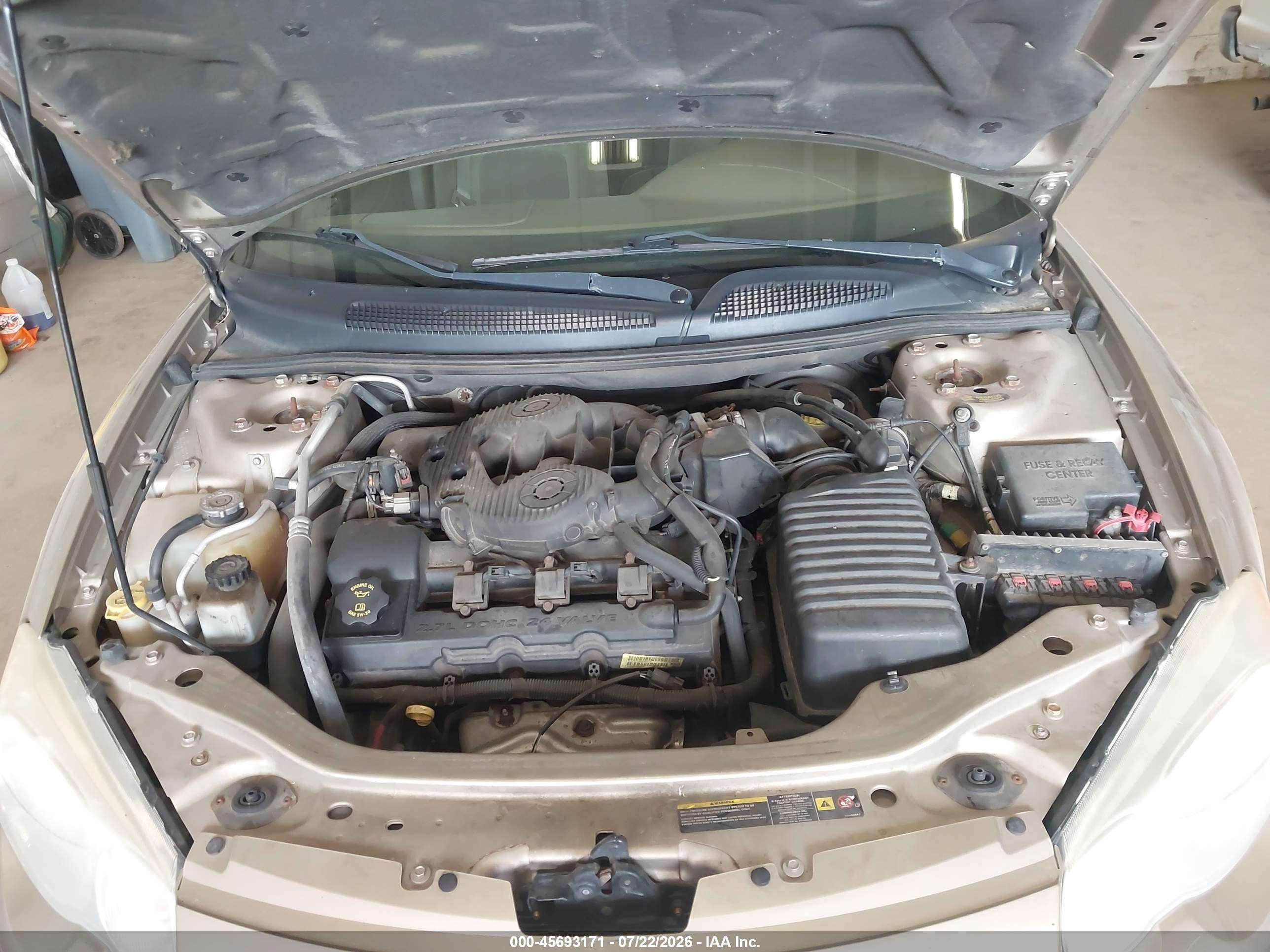 2004 Chrysler Sebring Lxi Gold vin: 1C3EL55R54N373811