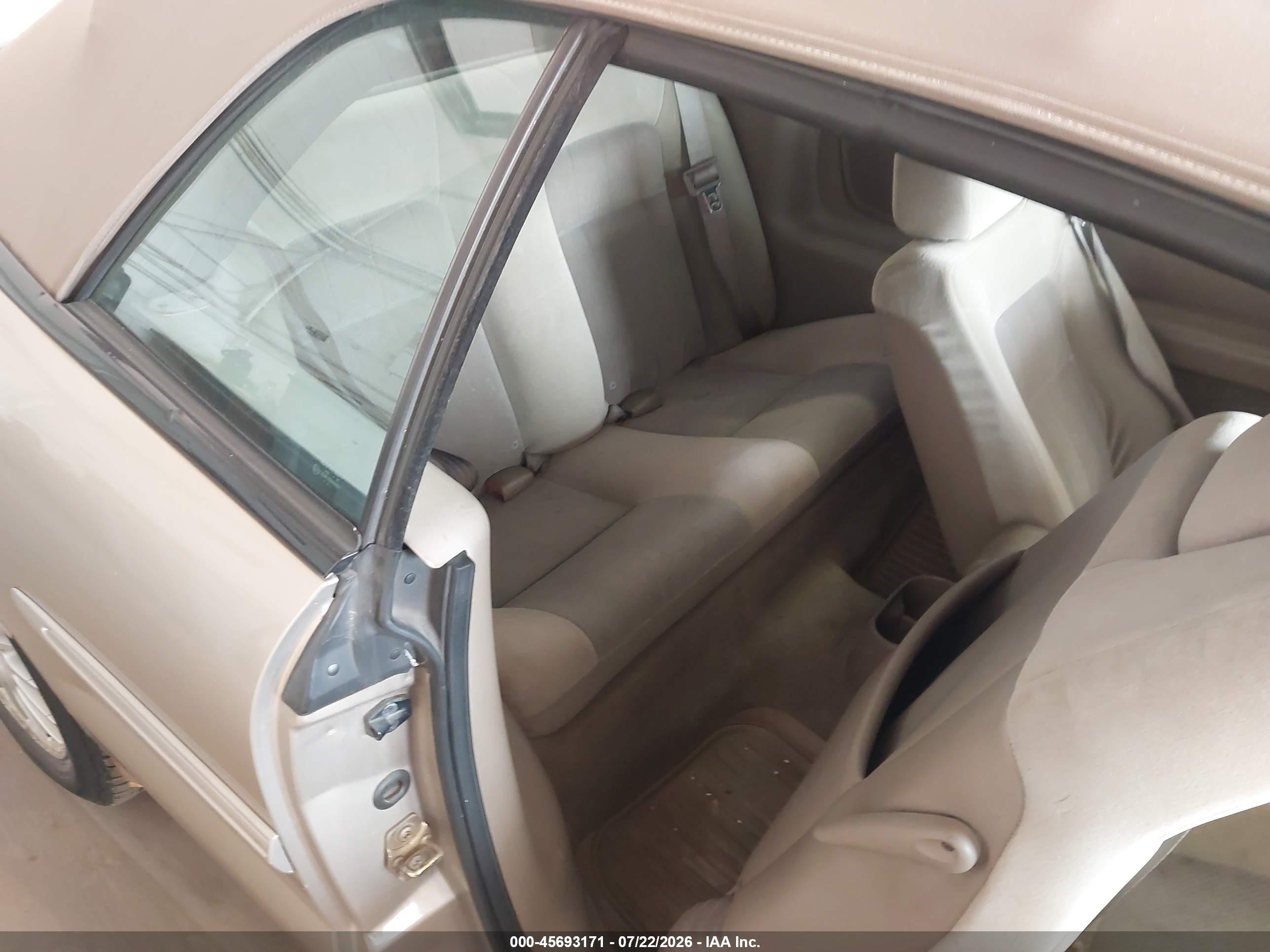 2004 Chrysler Sebring Lxi Gold vin: 1C3EL55R54N373811