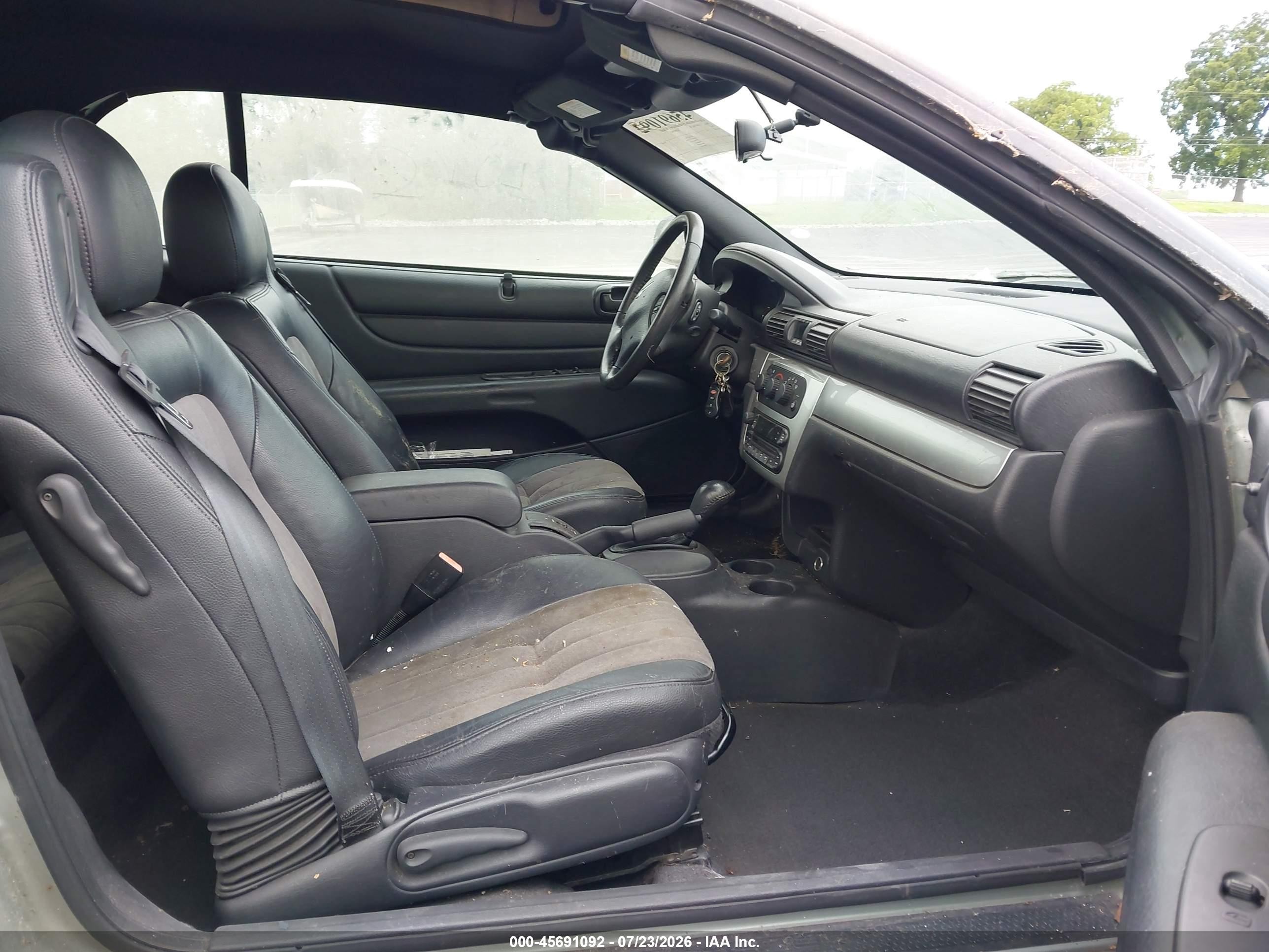 2005 Chrysler Sebring Touring Gray vin: 1C3EL55R55N576490