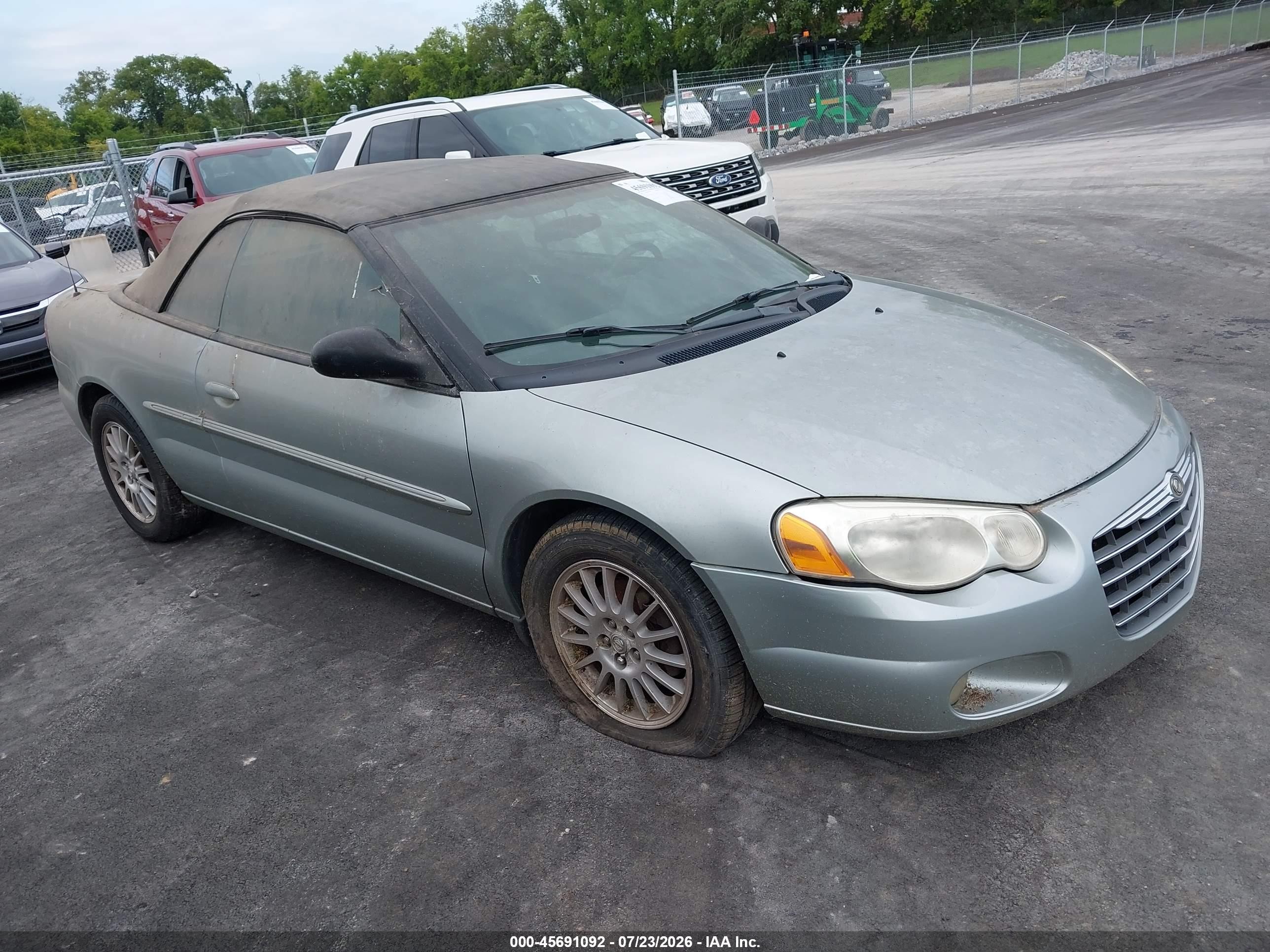 2005 Chrysler Sebring Touring Gray vin: 1C3EL55R55N576490
