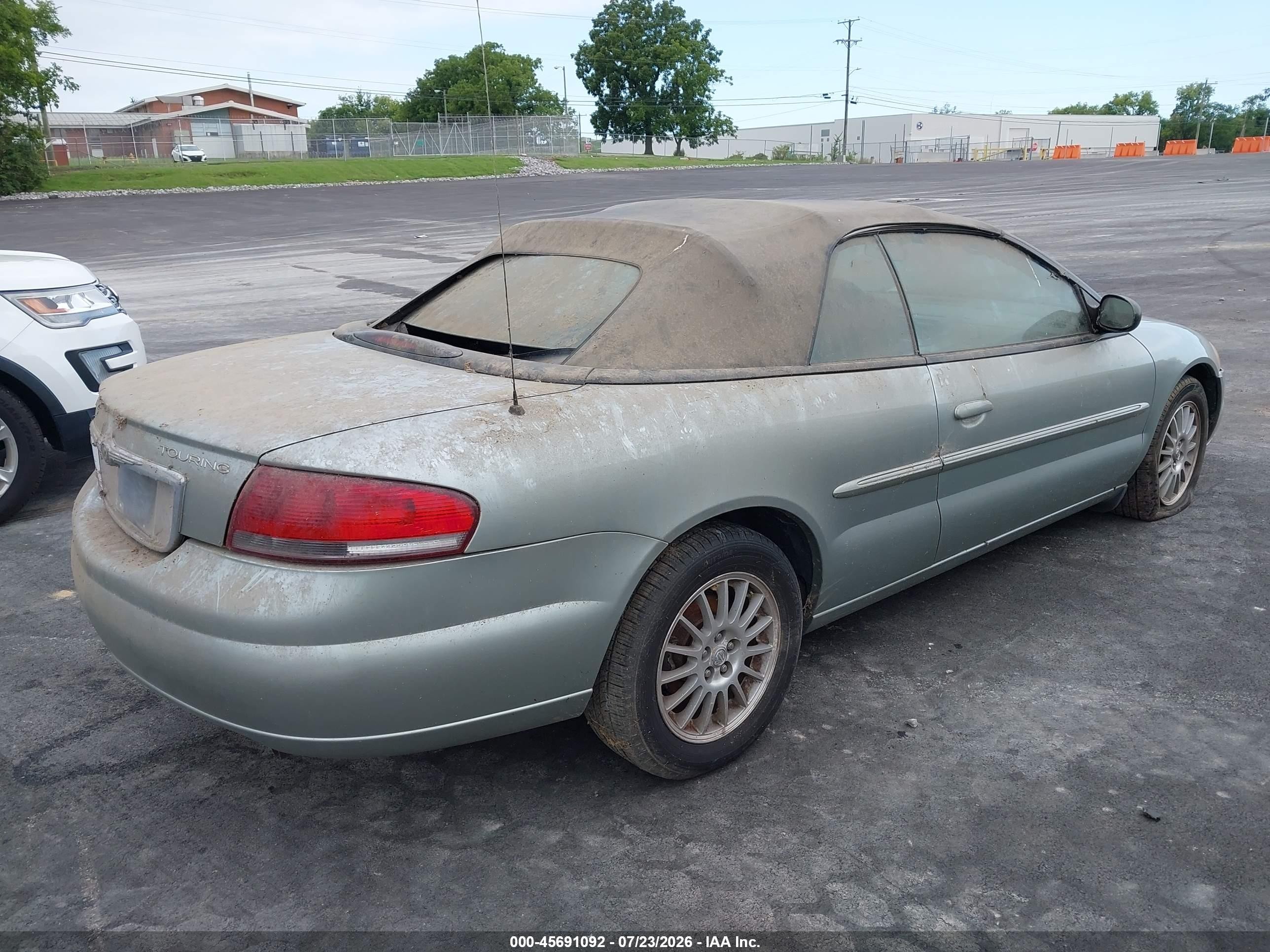 2005 Chrysler Sebring Touring Gray vin: 1C3EL55R55N576490