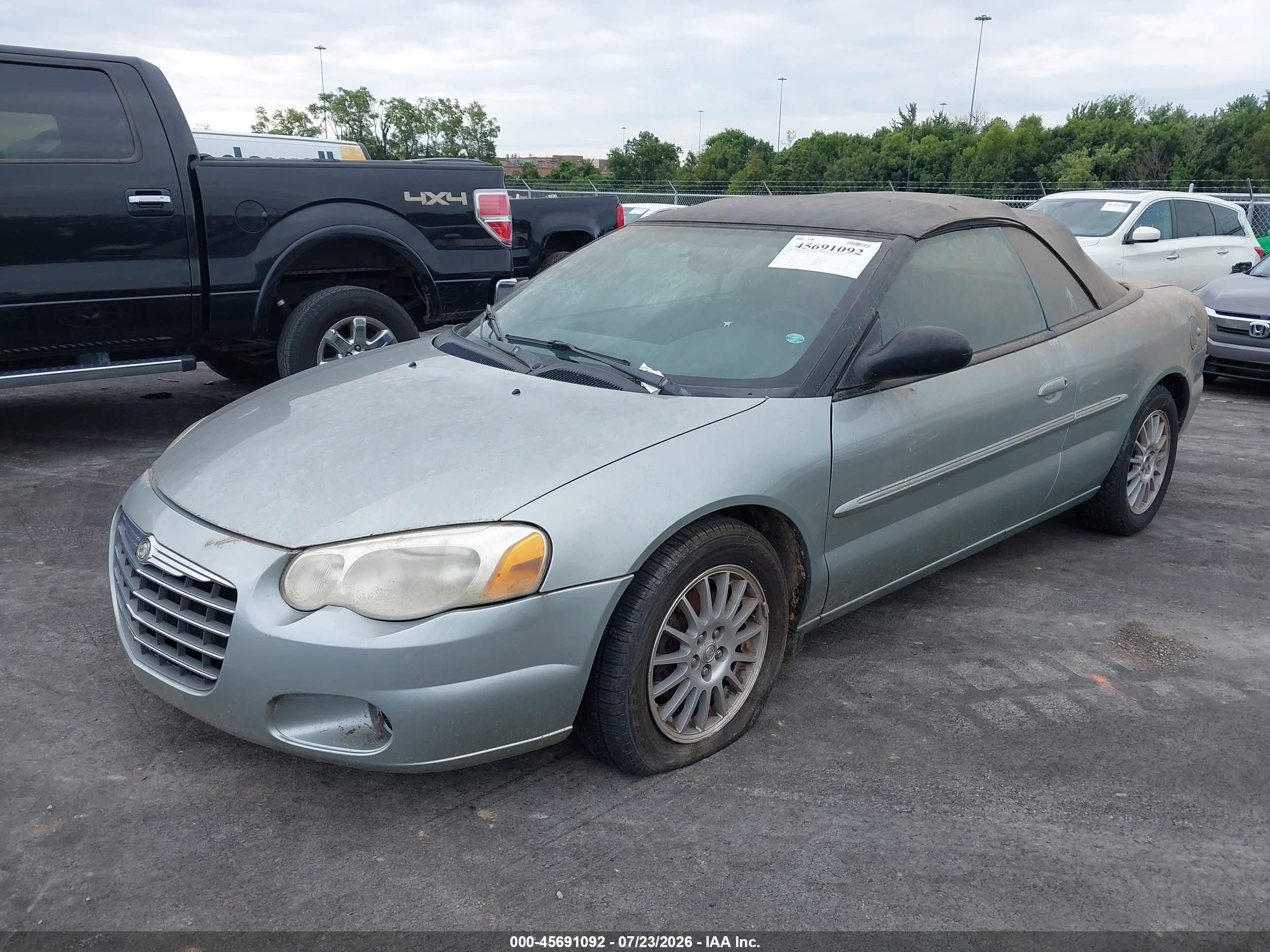2005 Chrysler Sebring Touring Gray vin: 1C3EL55R55N576490
