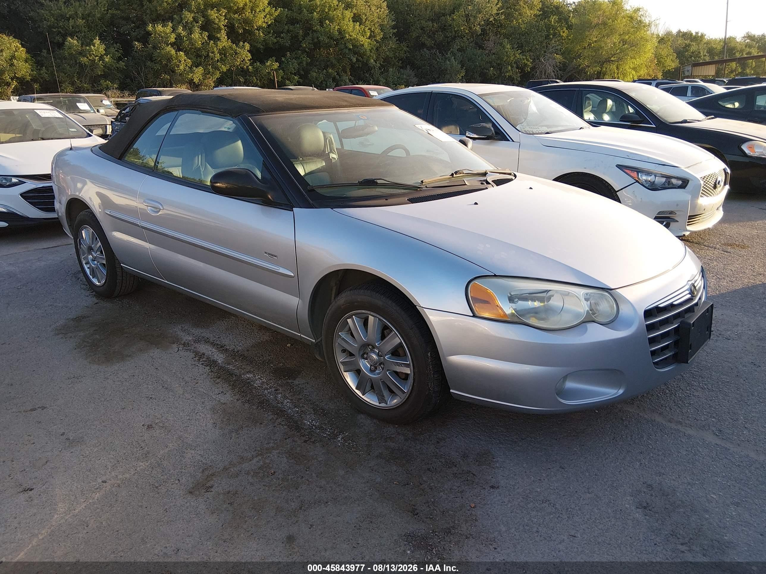 2004 Chrysler Sebring Lxi Silver vin: 1C3EL55R74N290512