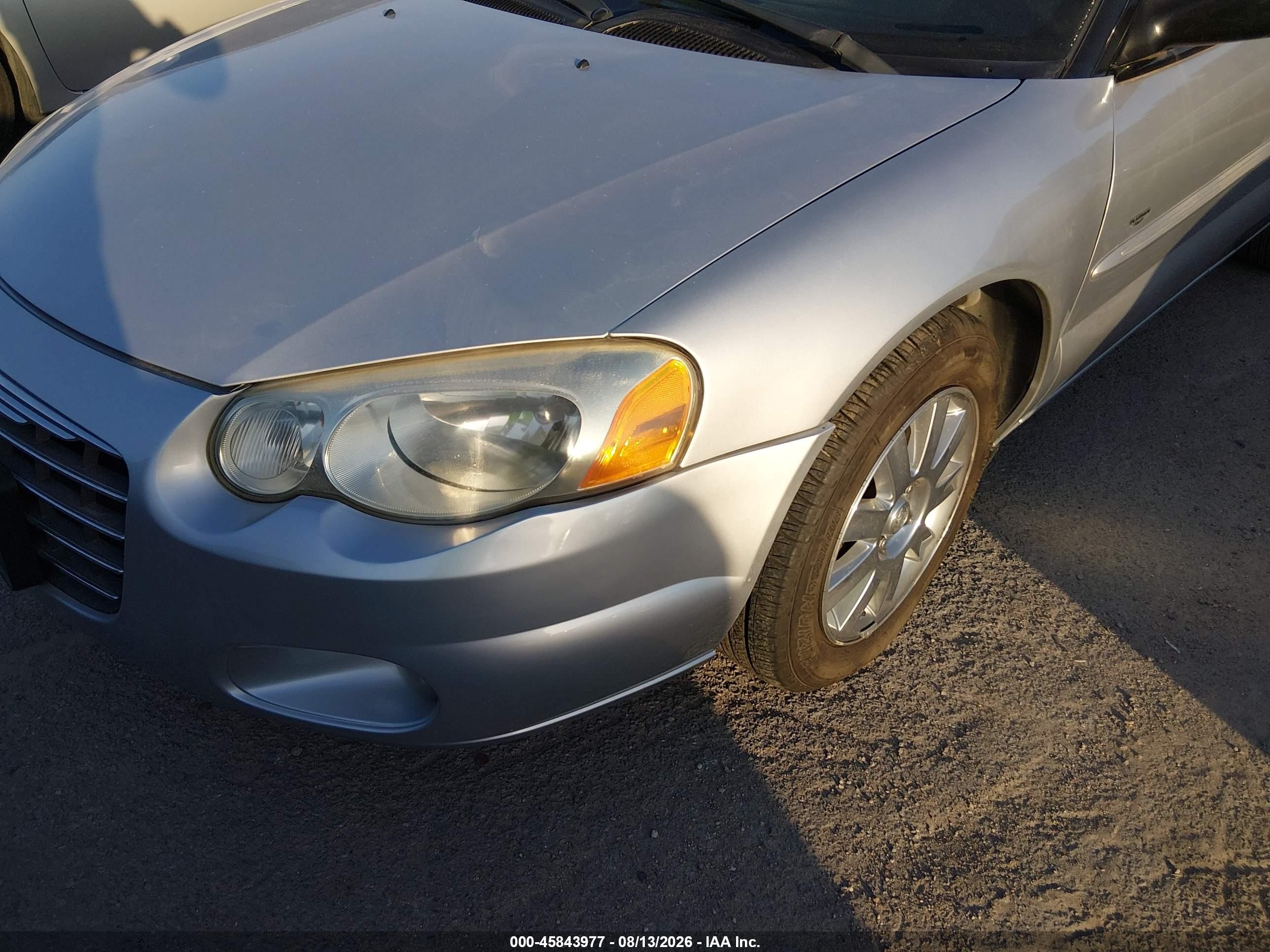 2004 Chrysler Sebring Lxi Silver vin: 1C3EL55R74N290512