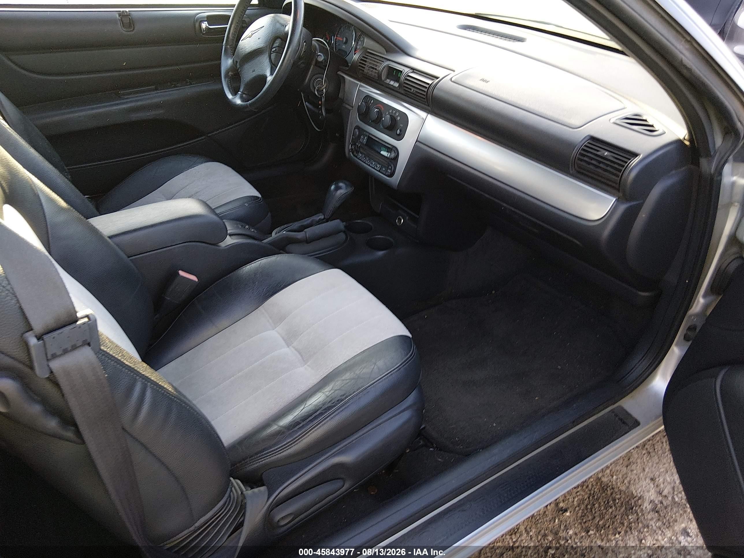 2004 Chrysler Sebring Lxi Silver vin: 1C3EL55R74N290512