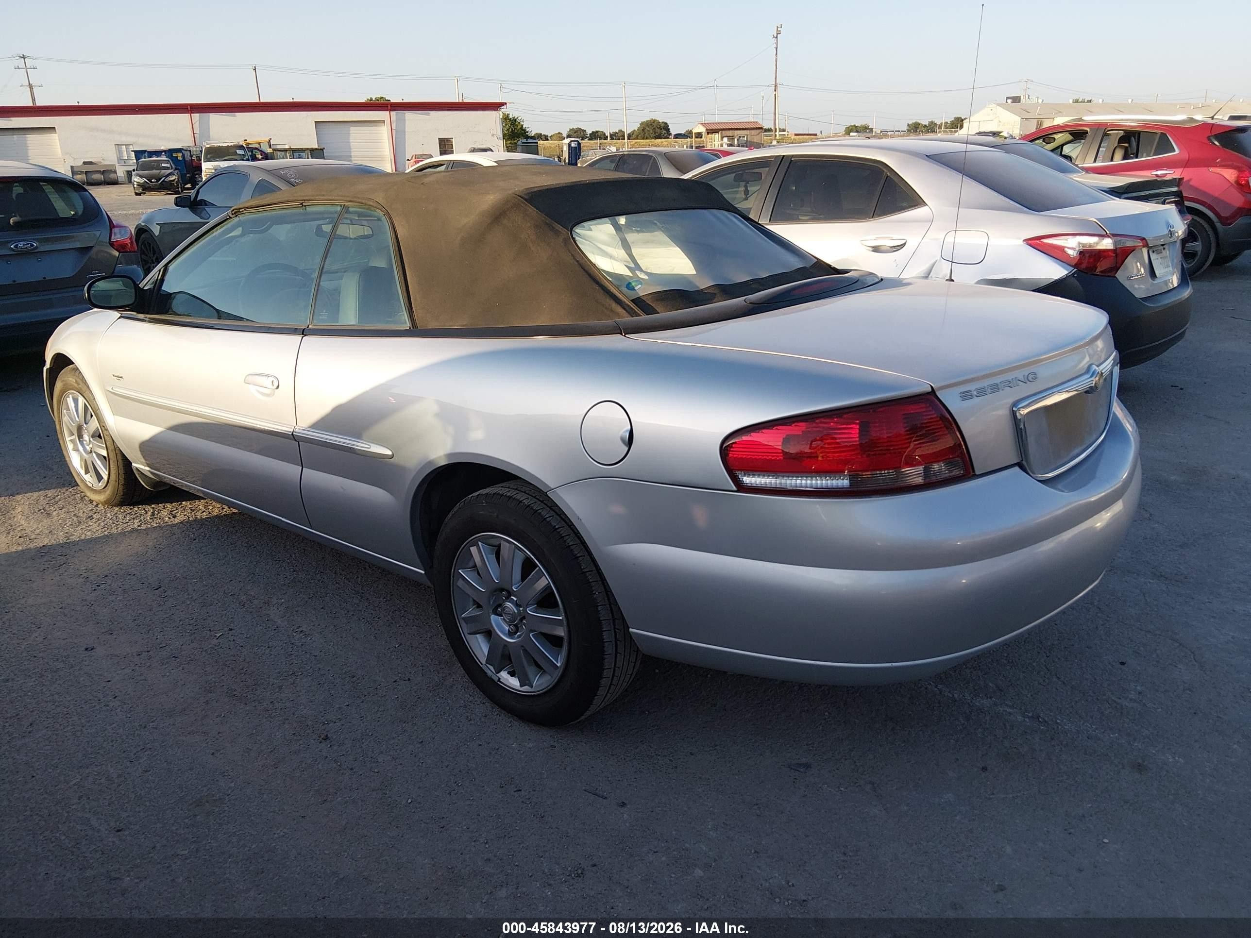 2004 Chrysler Sebring Lxi Silver vin: 1C3EL55R74N290512