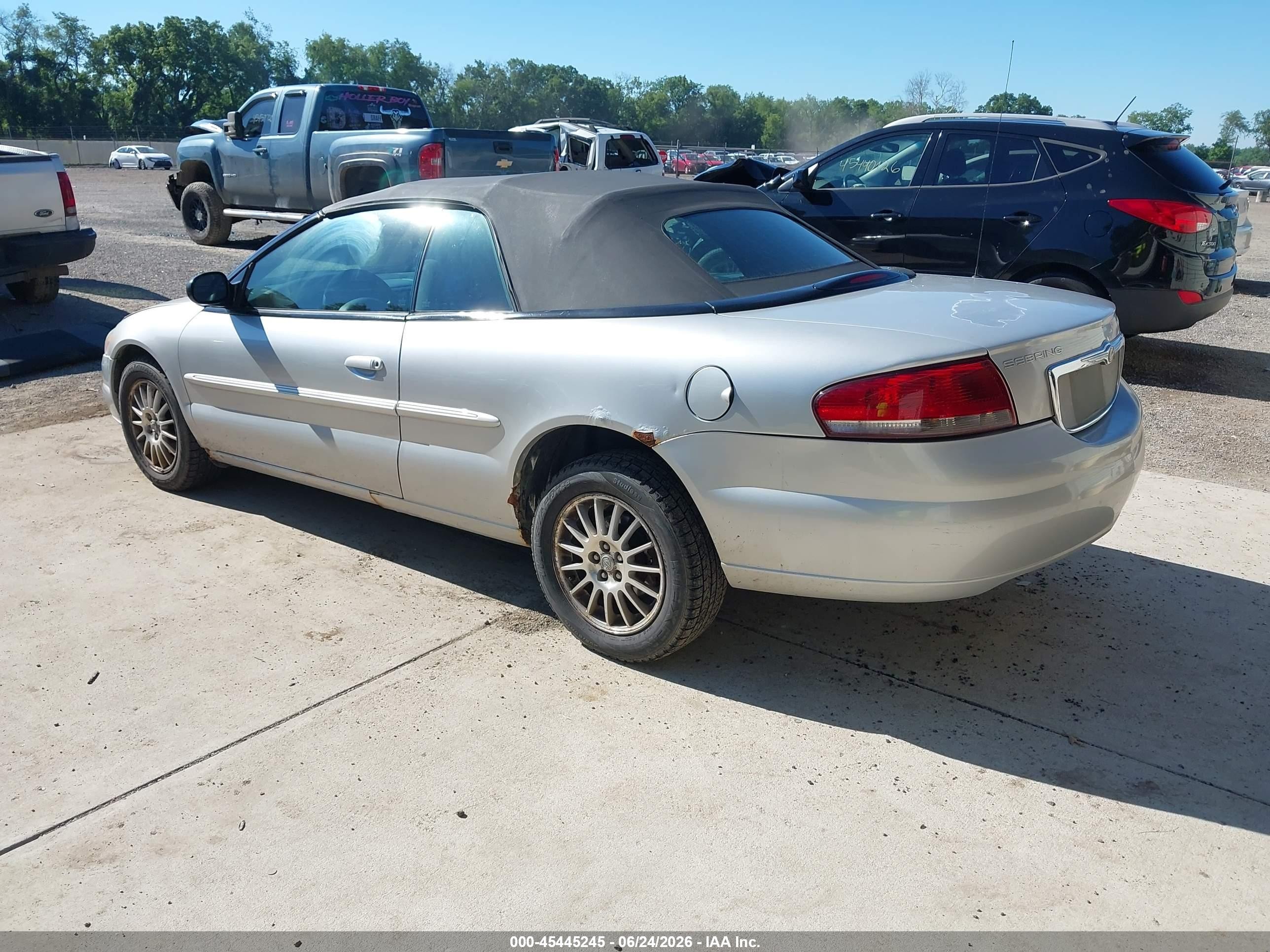 2004 Chrysler Sebring Lxi Silver vin: 1C3EL55R74N340745