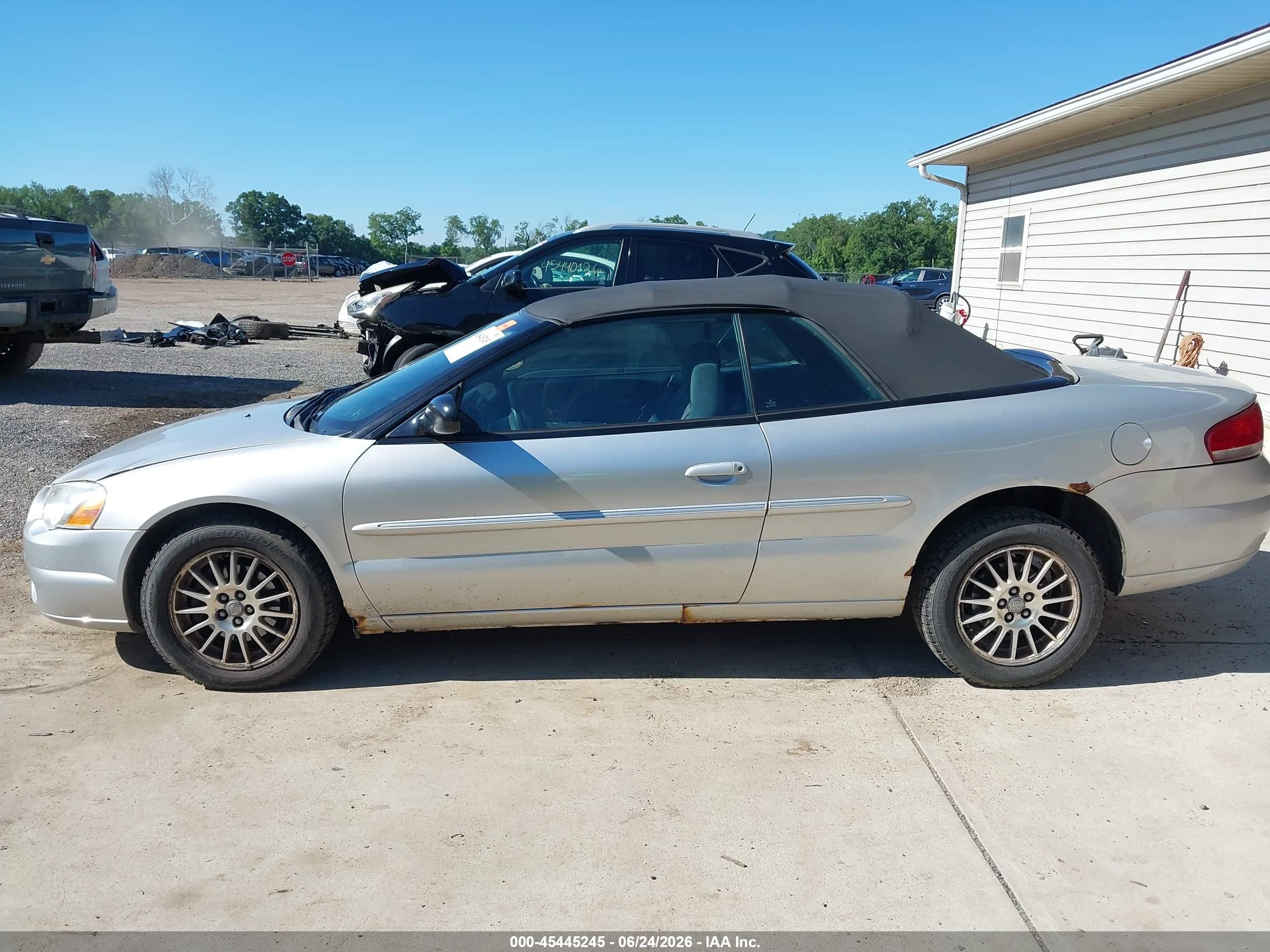2004 Chrysler Sebring Lxi Silver vin: 1C3EL55R74N340745
