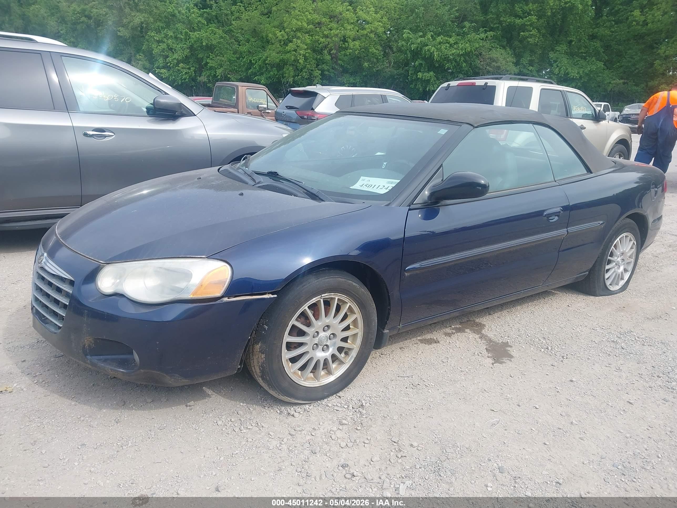 2005 Chrysler Sebring Touring Синий vin: 1C3EL55R75N664263