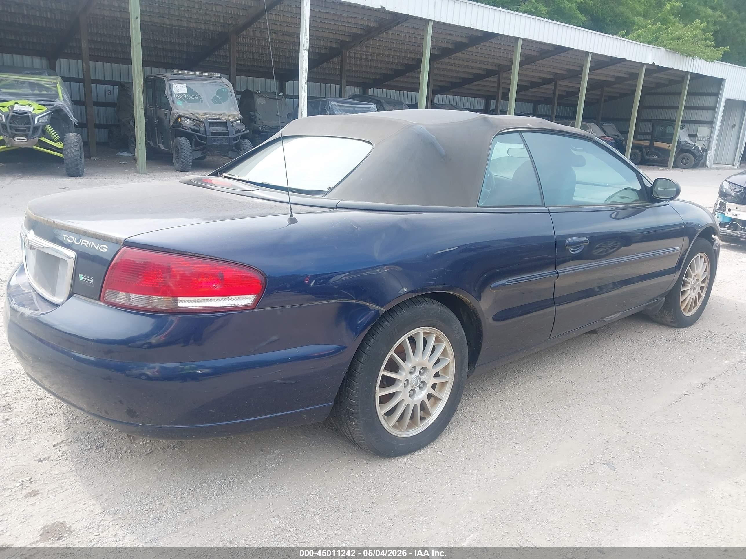 2005 Chrysler Sebring Touring Синий vin: 1C3EL55R75N664263