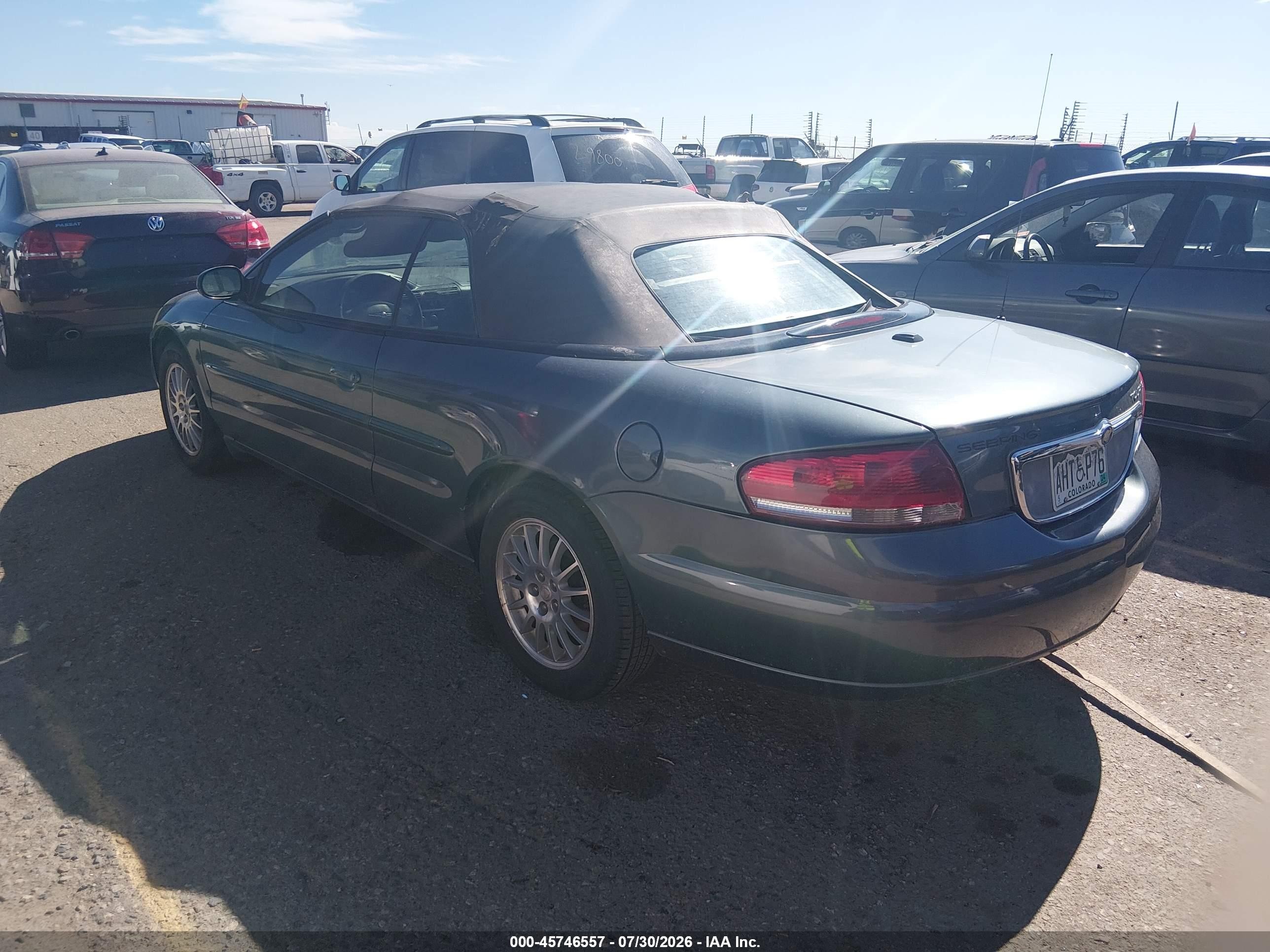 2006 Chrysler Sebring Touring Light Blue vin: 1C3EL55R76N286320