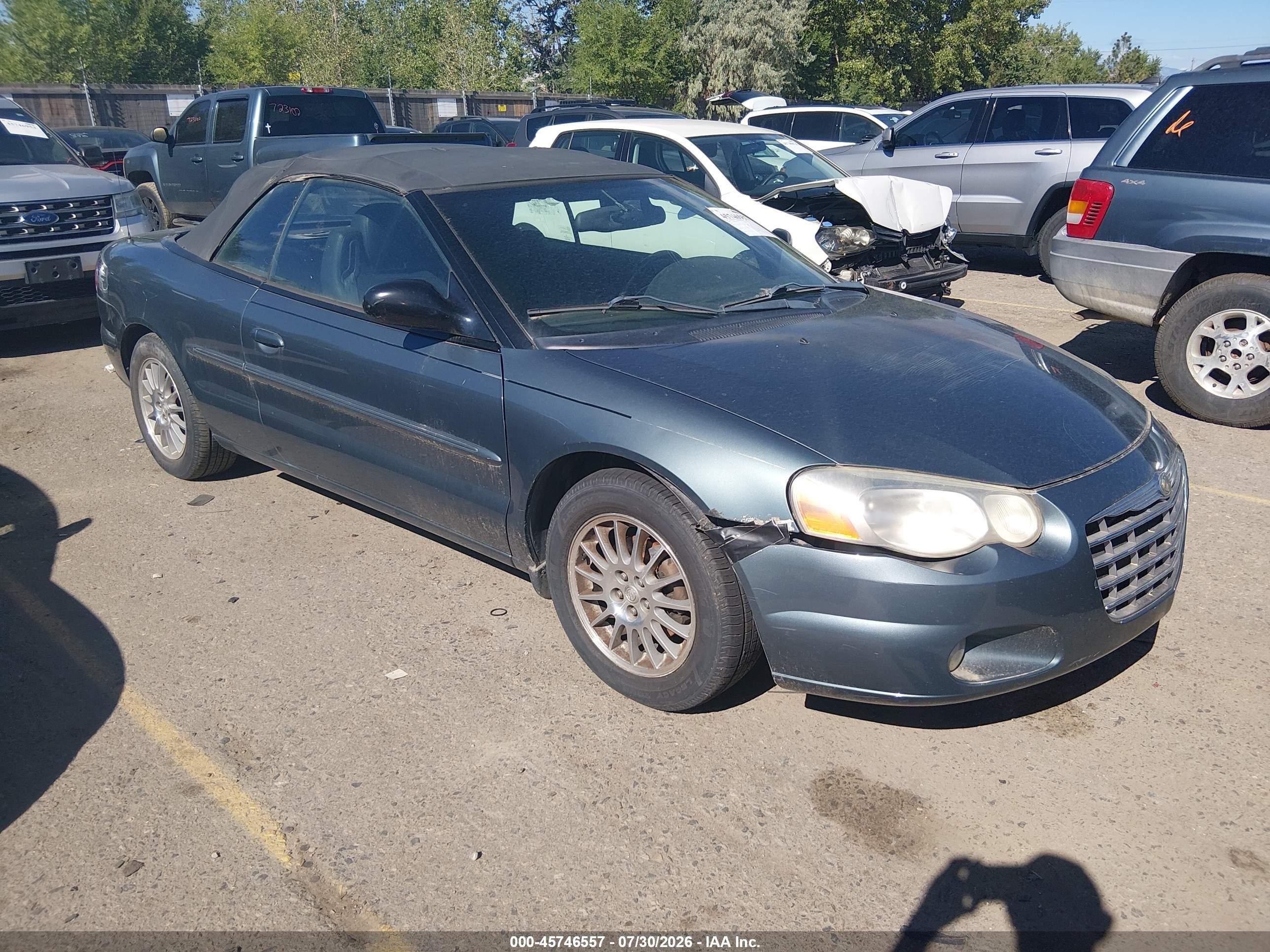 2006 Chrysler Sebring Touring Light Blue vin: 1C3EL55R76N286320