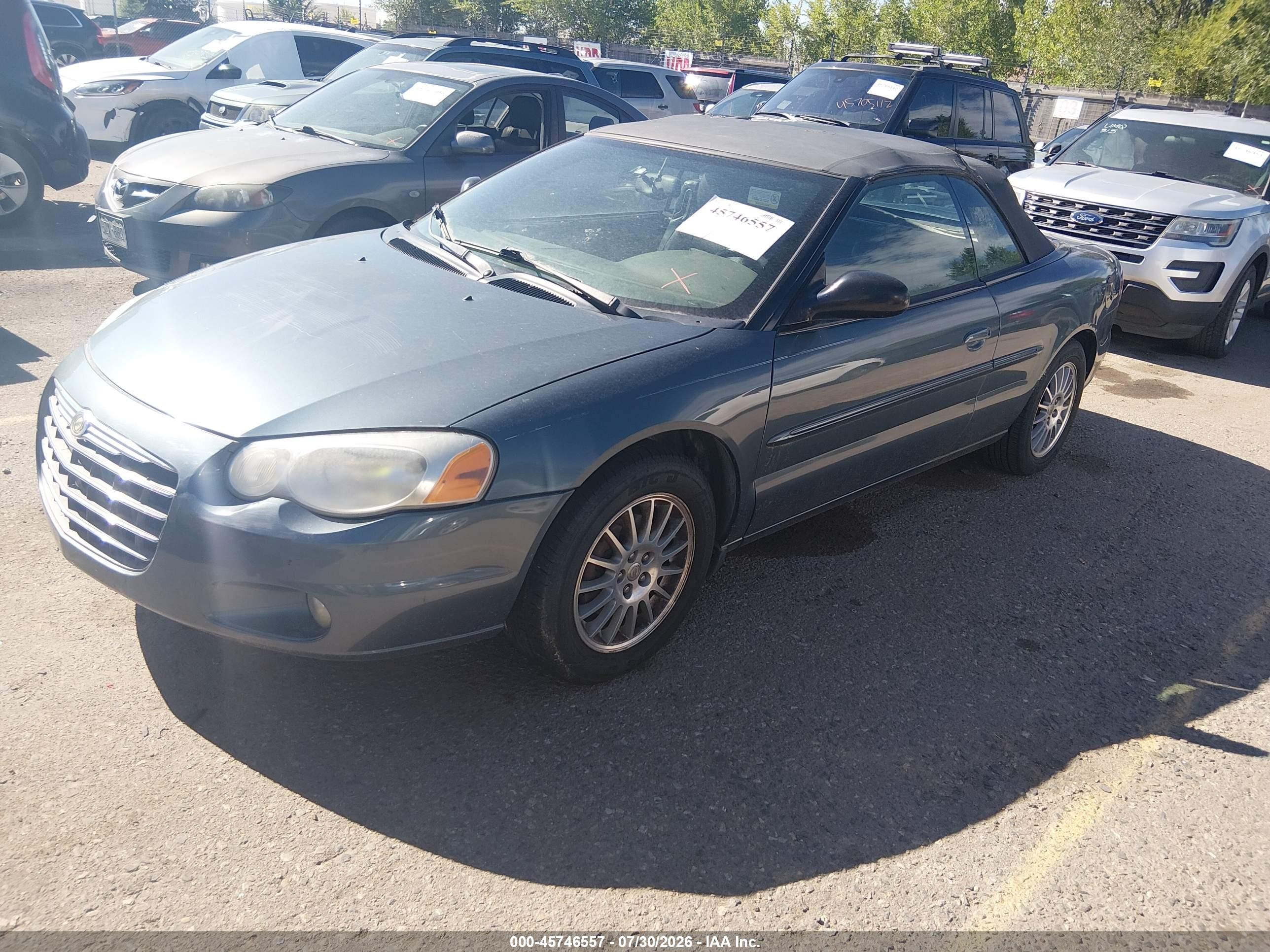 2006 Chrysler Sebring Touring Light Blue vin: 1C3EL55R76N286320