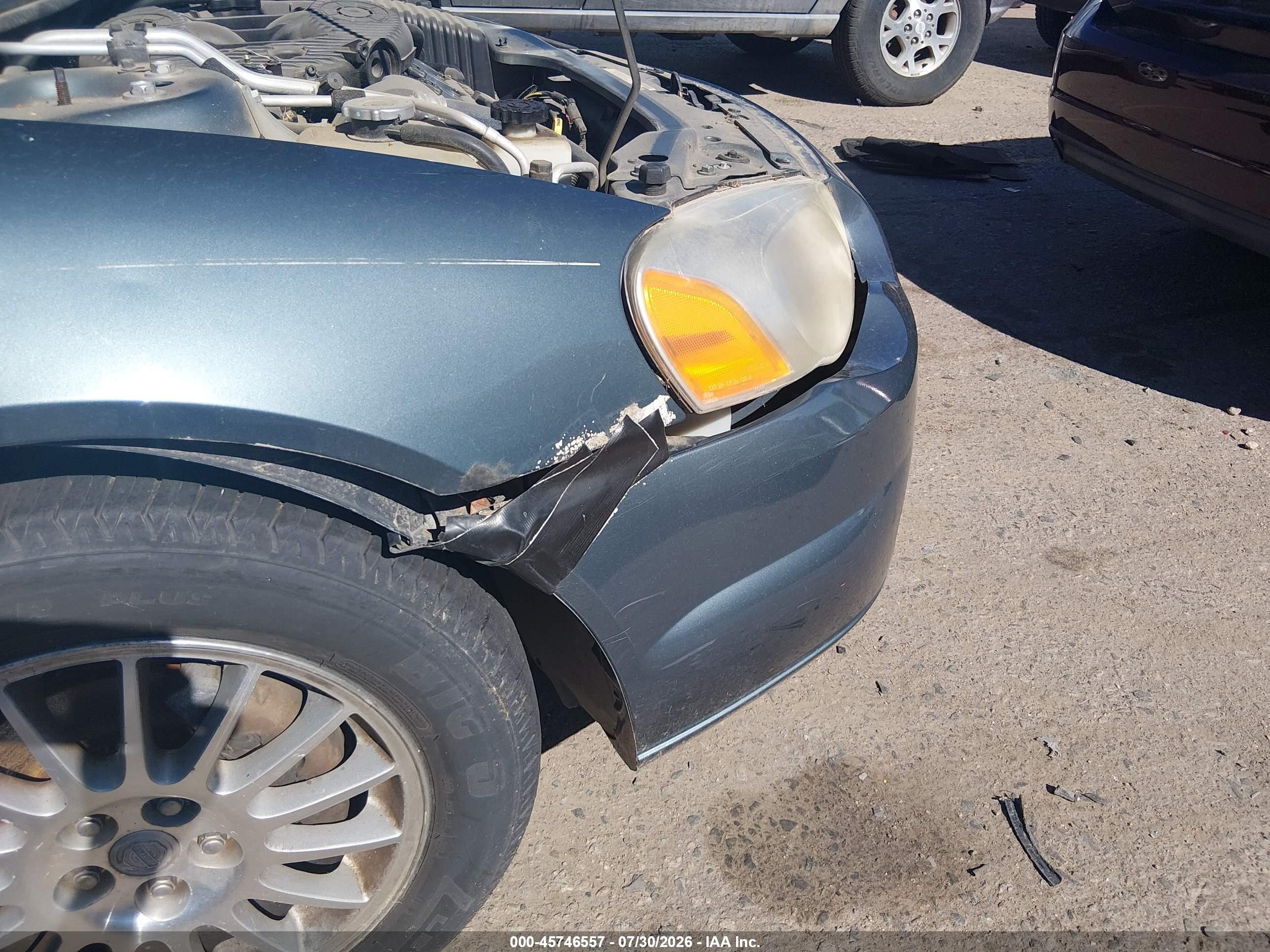 2006 Chrysler Sebring Touring Light Blue vin: 1C3EL55R76N286320