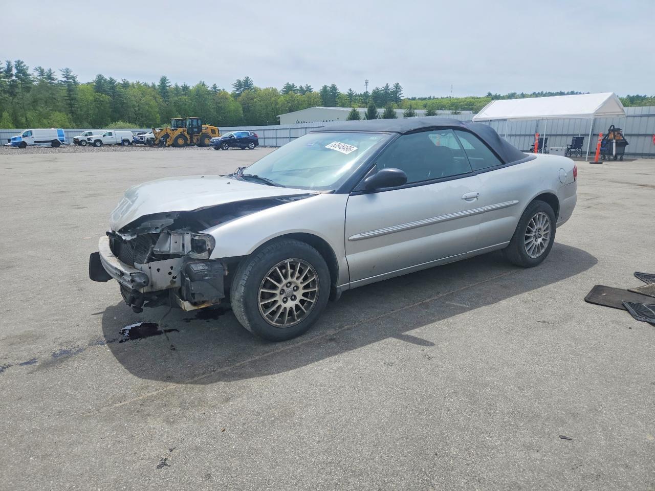2004 Chrysler Sebring Lxi Silver vin: 1C3EL55R84N318544