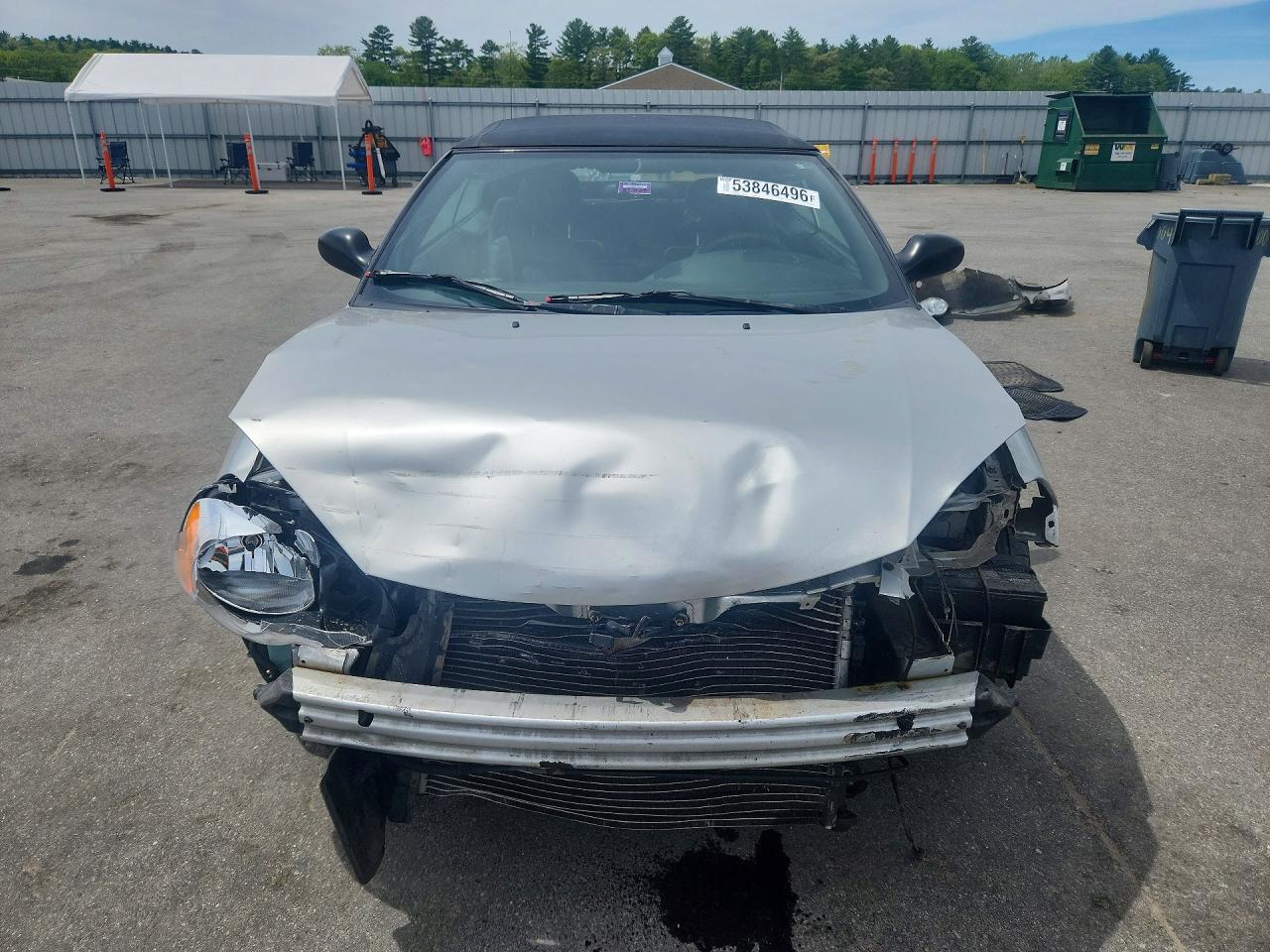 2004 Chrysler Sebring Lxi Silver vin: 1C3EL55R84N318544
