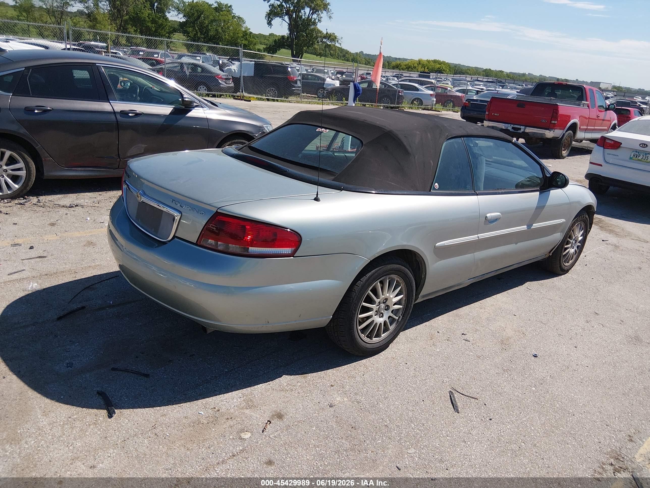 2006 Chrysler Sebring Touring Green vin: 1C3EL55R96N120350