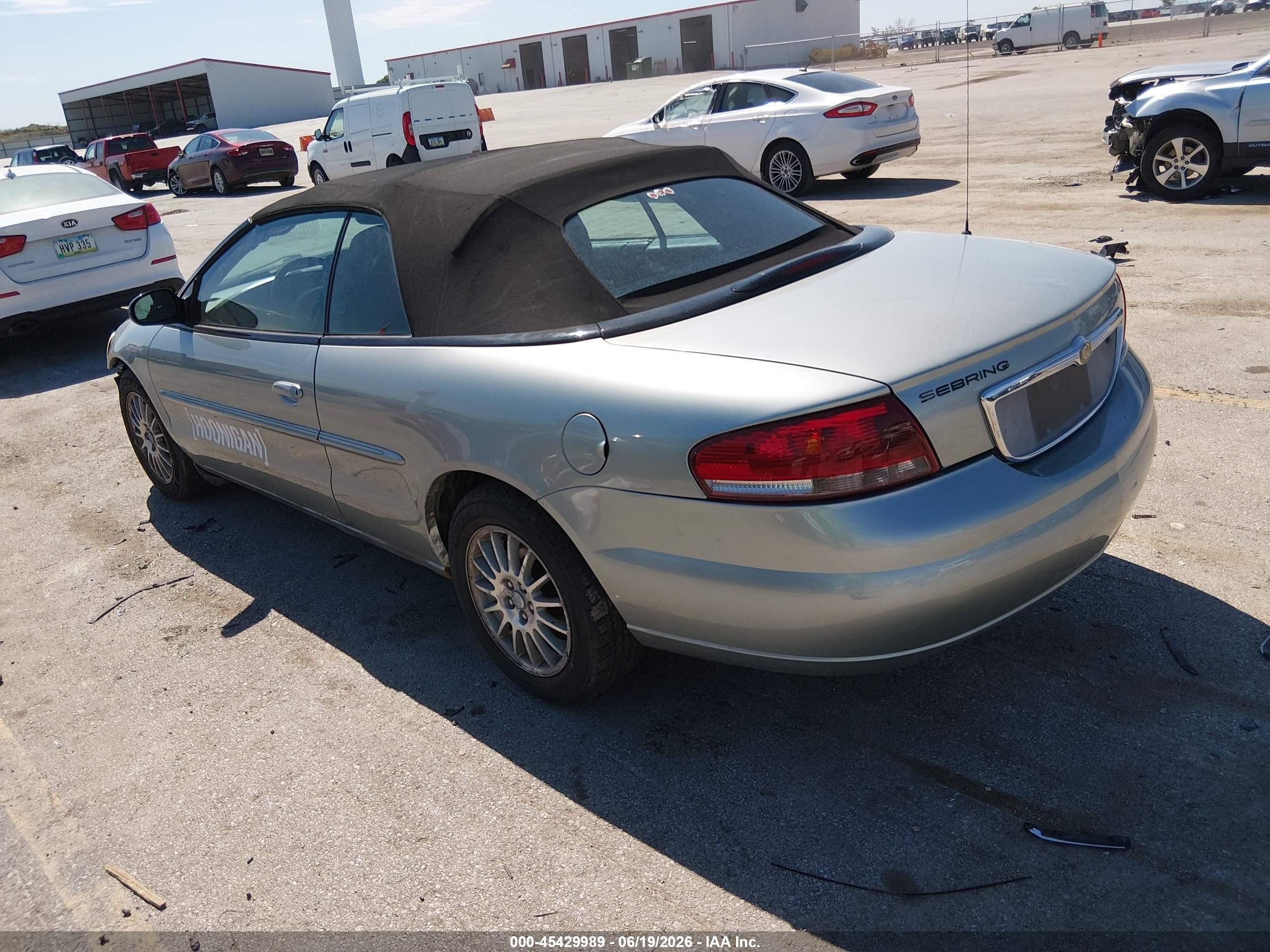 2006 Chrysler Sebring Touring Green vin: 1C3EL55R96N120350