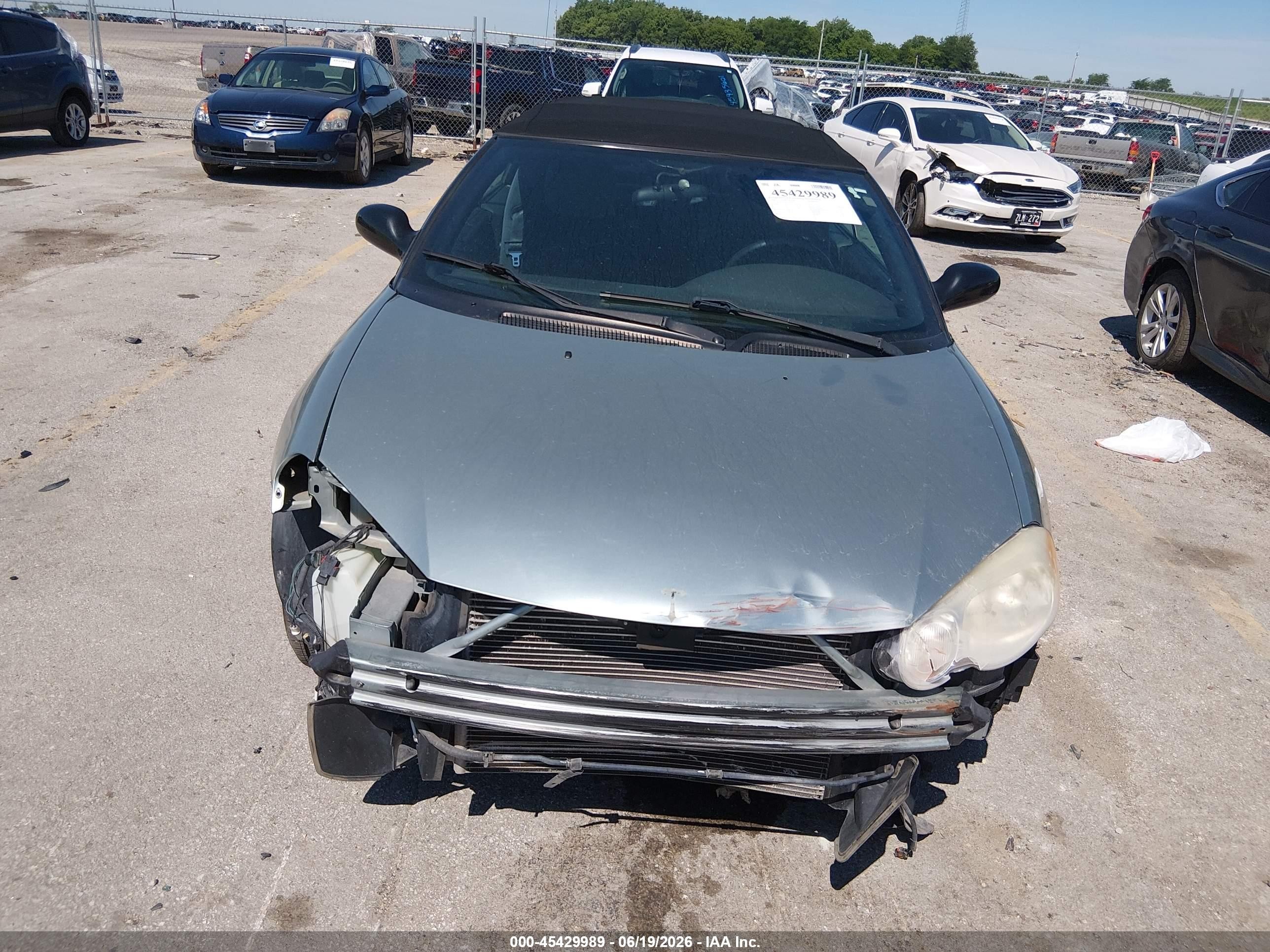2006 Chrysler Sebring Touring Green vin: 1C3EL55R96N120350