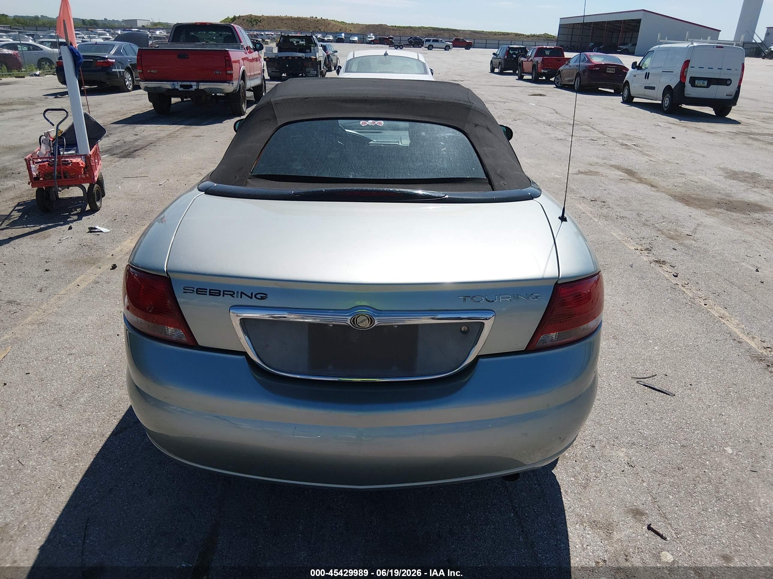 2006 Chrysler Sebring Touring Green vin: 1C3EL55R96N120350