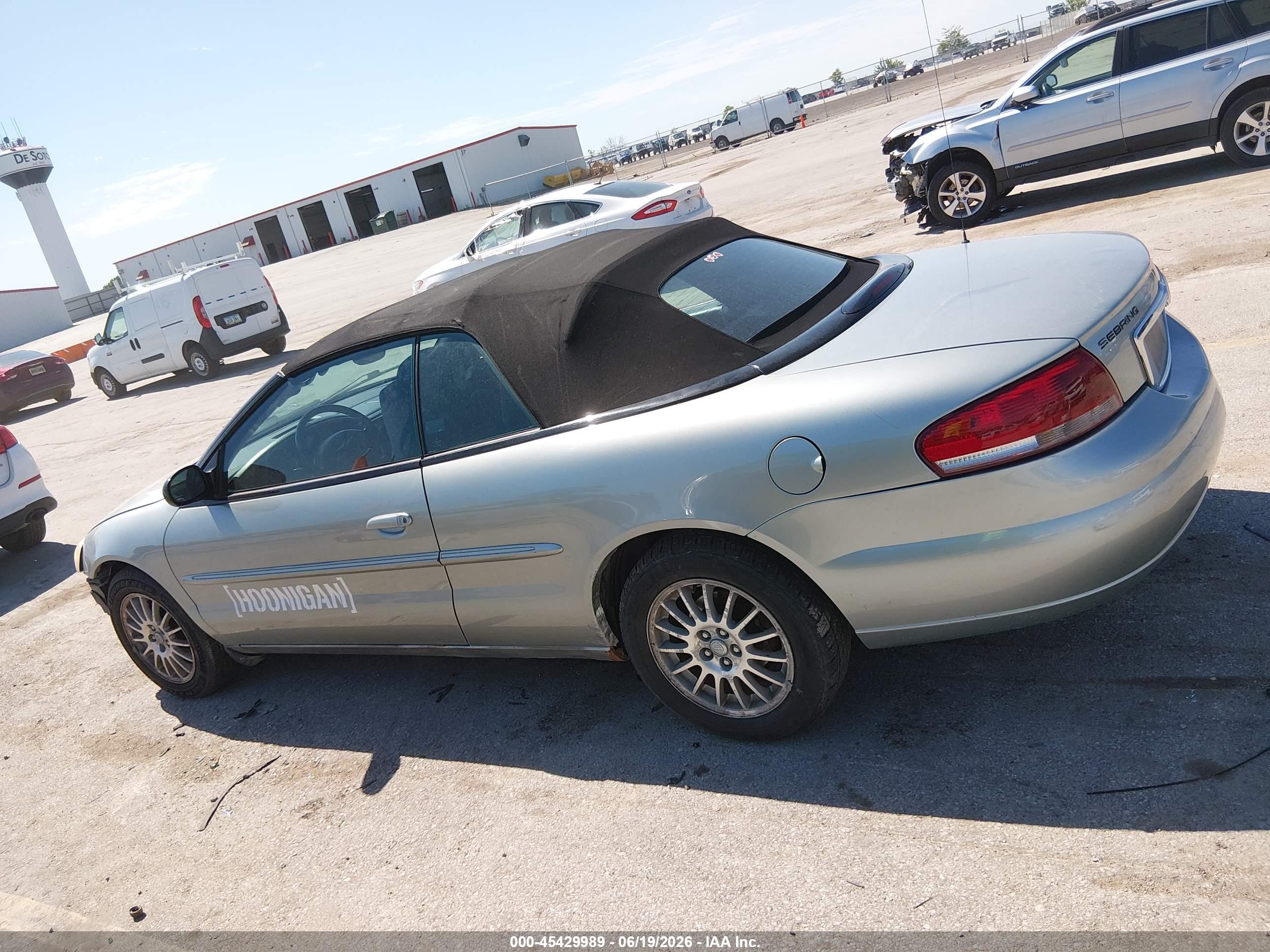 2006 Chrysler Sebring Touring Green vin: 1C3EL55R96N120350