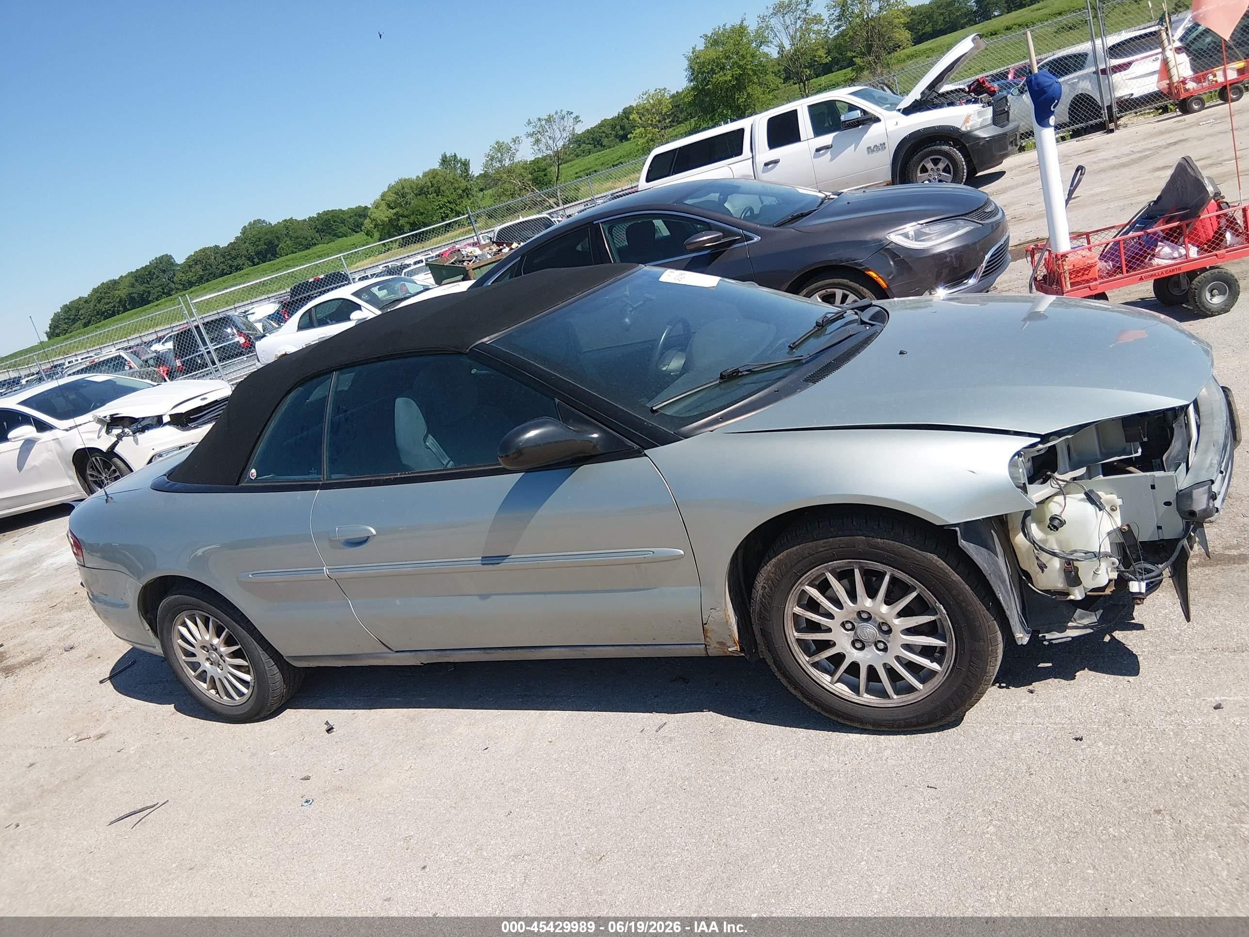 2006 Chrysler Sebring Touring Green vin: 1C3EL55R96N120350