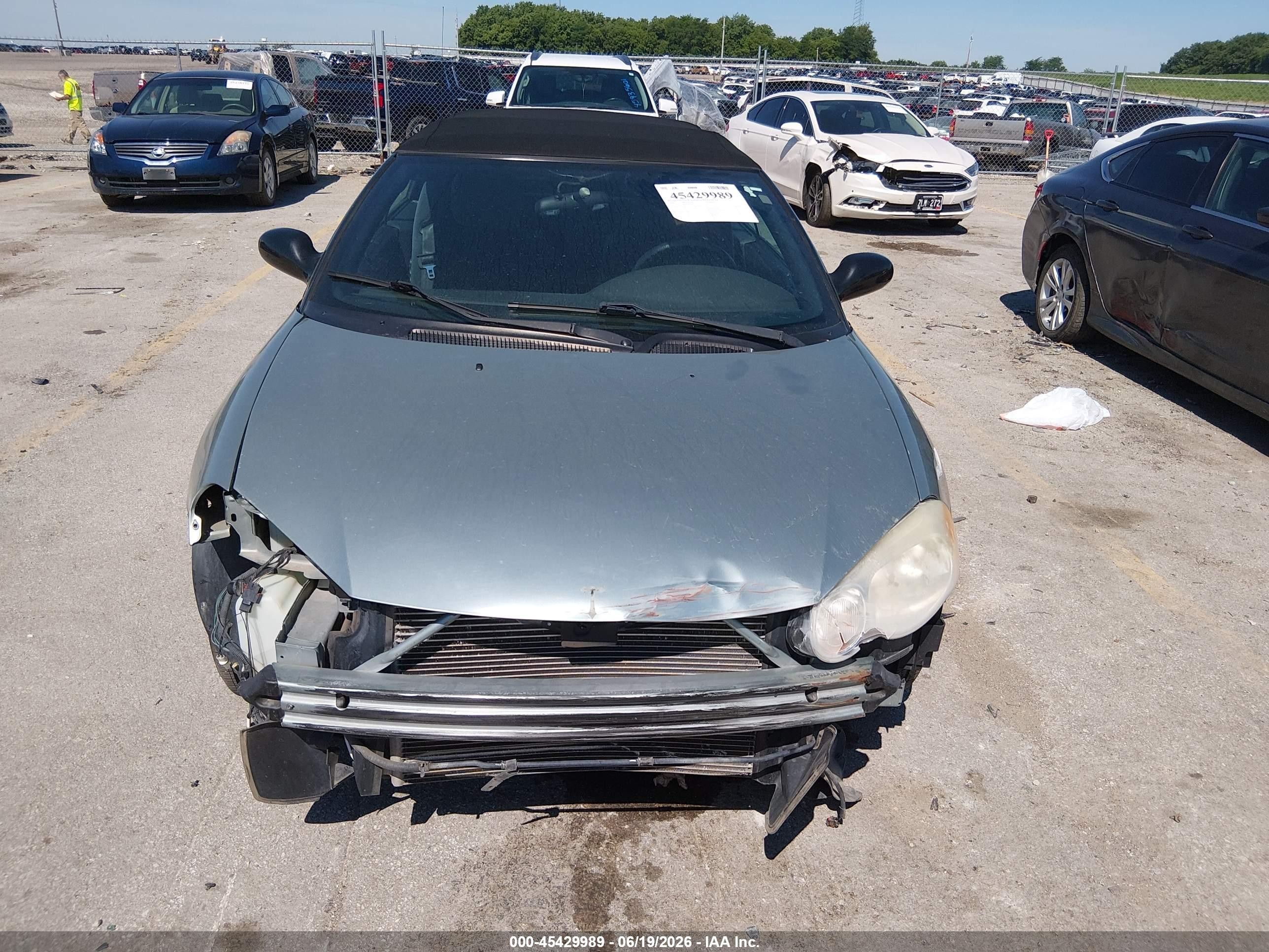 2006 Chrysler Sebring Touring Green vin: 1C3EL55R96N120350