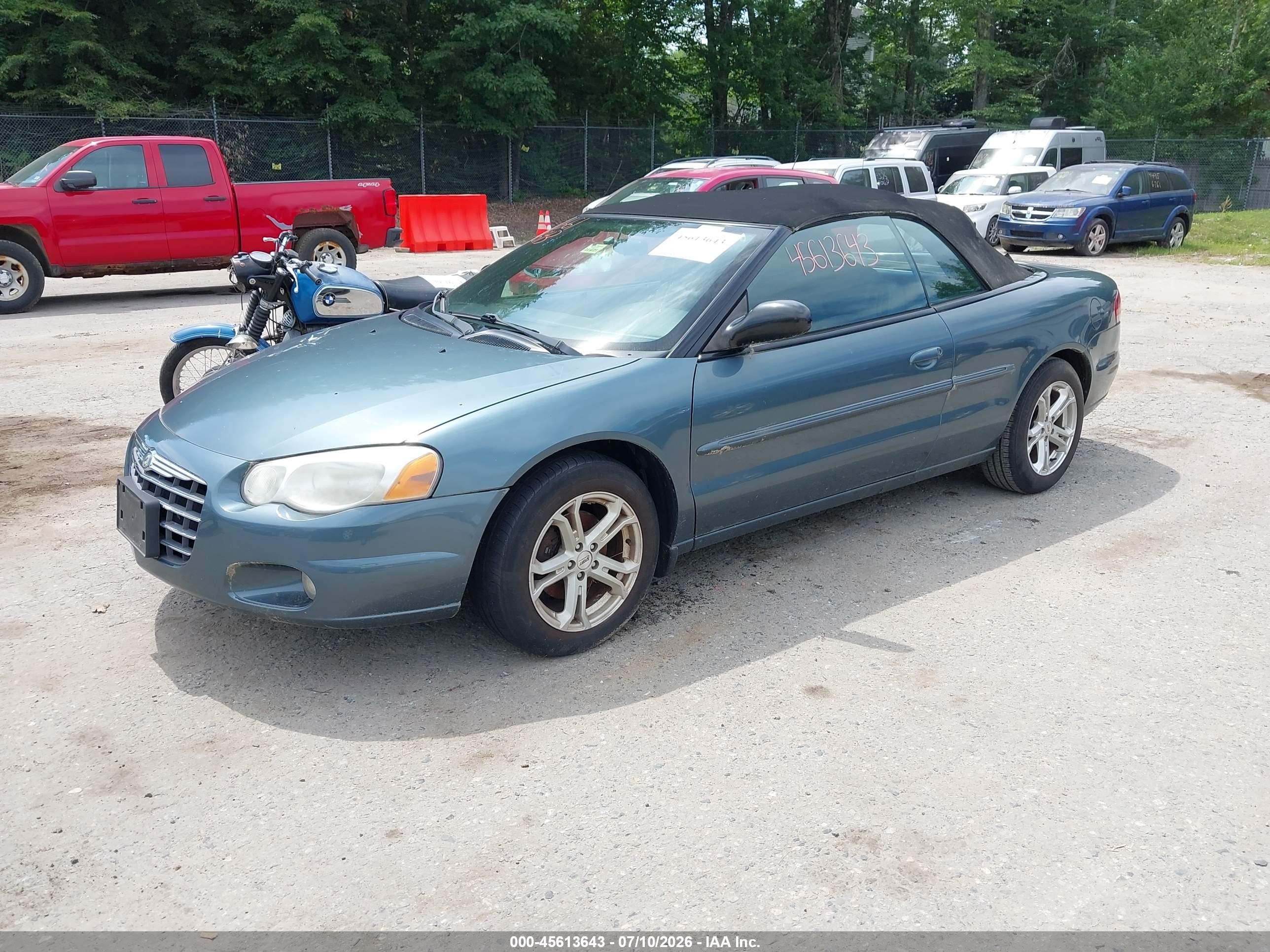 2006 Chrysler Sebring Touring Blue vin: 1C3EL55R96N131347