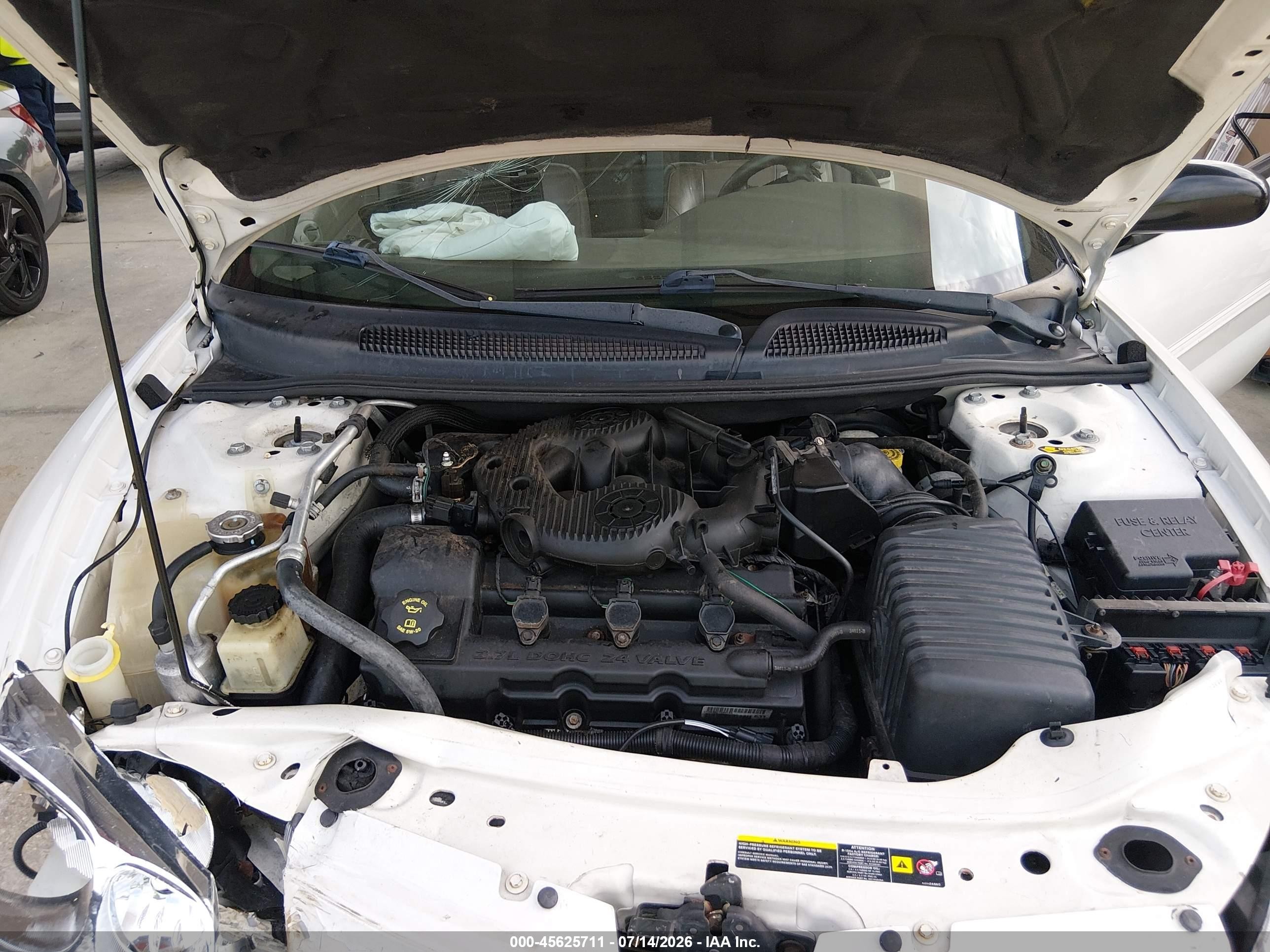 2006 Chrysler Sebring Touring White vin: 1C3EL55R96N187093