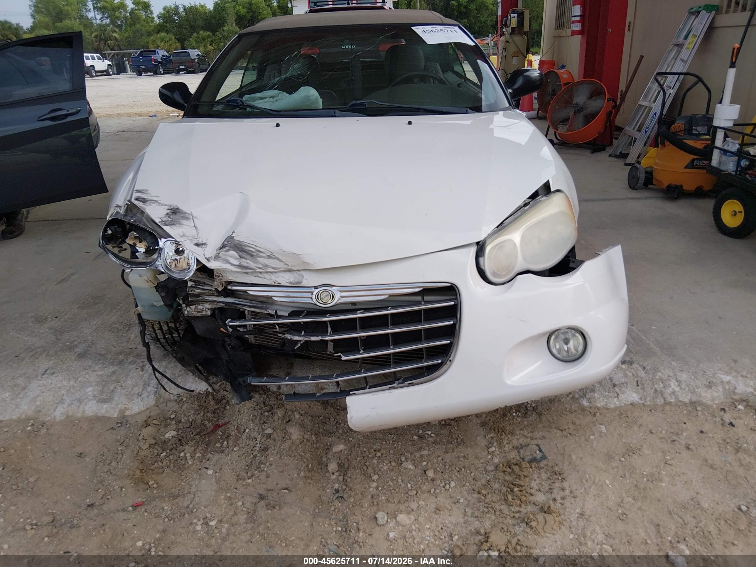 2006 Chrysler Sebring Touring White vin: 1C3EL55R96N187093