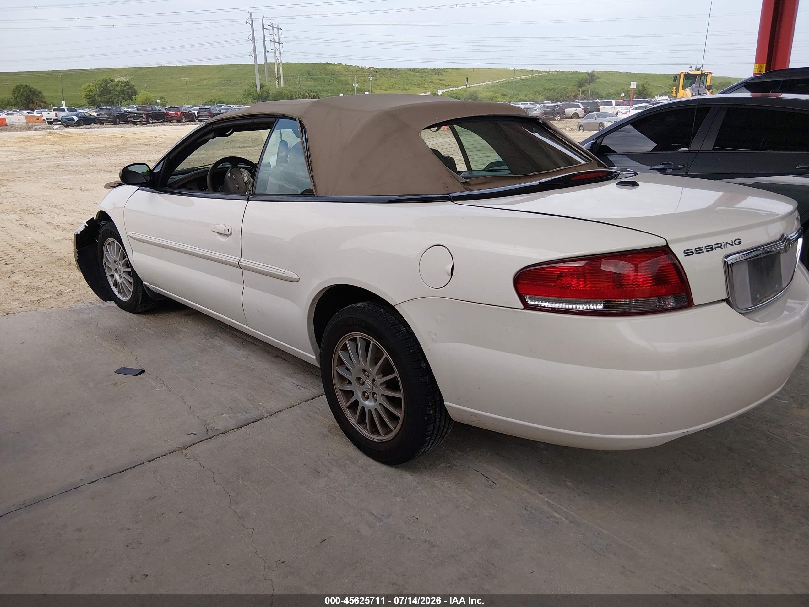 2006 Chrysler Sebring Touring White vin: 1C3EL55R96N187093