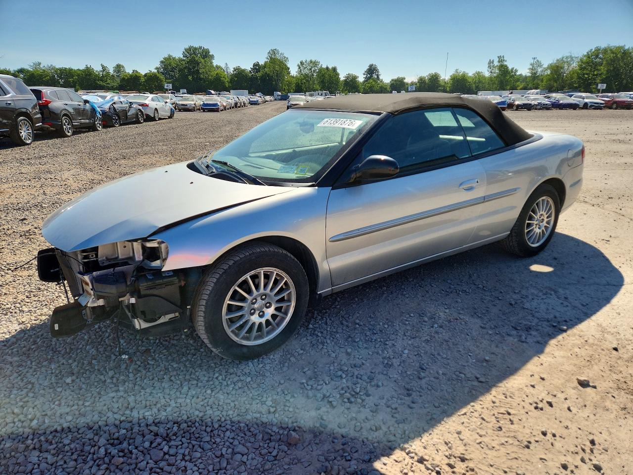 2004 Chrysler Sebring Lxi Silver vin: 1C3EL55RX4N175502