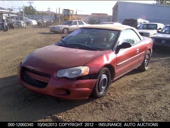 2004 Chrysler Sebring Touring Convertible vin: 1C3EL55RX4N330078