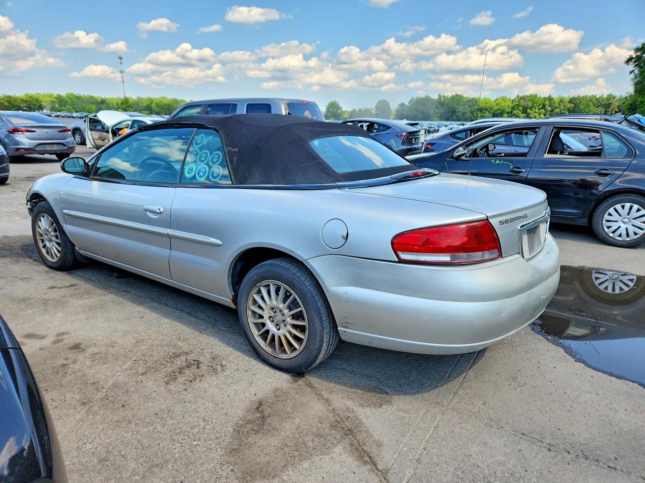 2005 Chrysler Sebring Touring Silver vin: 1C3EL55RX5N633749