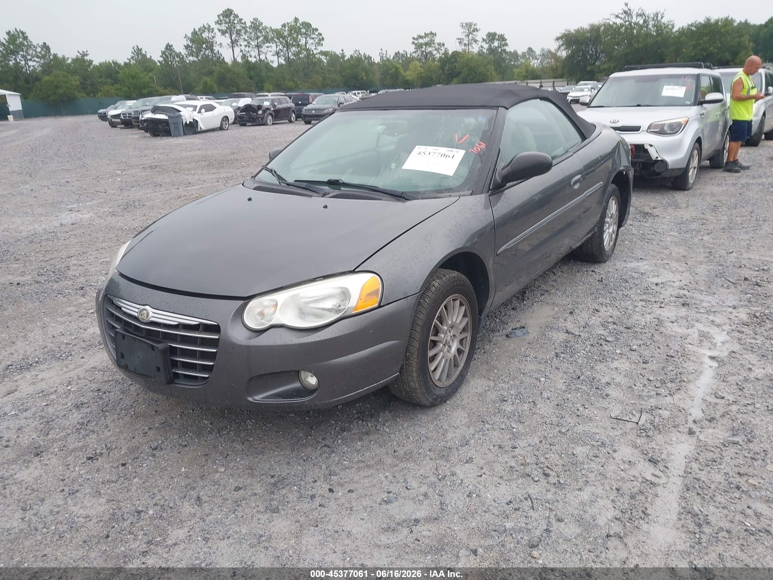 2005 Chrysler Sebring Touring Серый vin: 1C3EL55RX5N638482