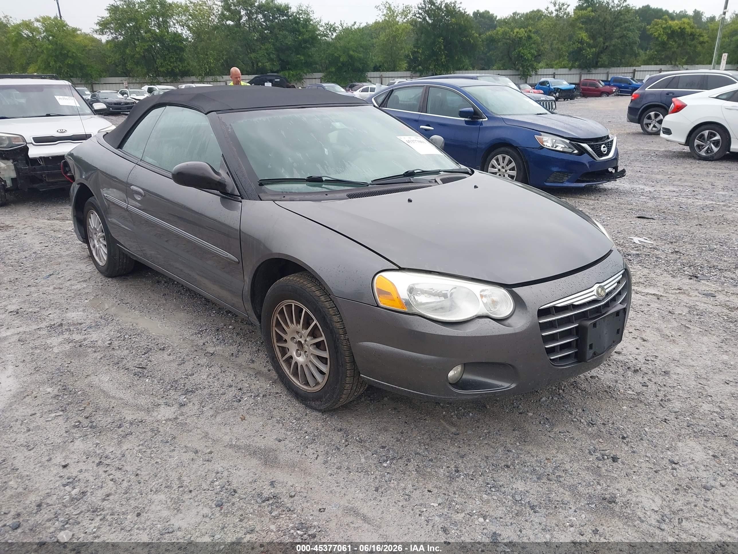 2005 Chrysler Sebring Touring Серый vin: 1C3EL55RX5N638482