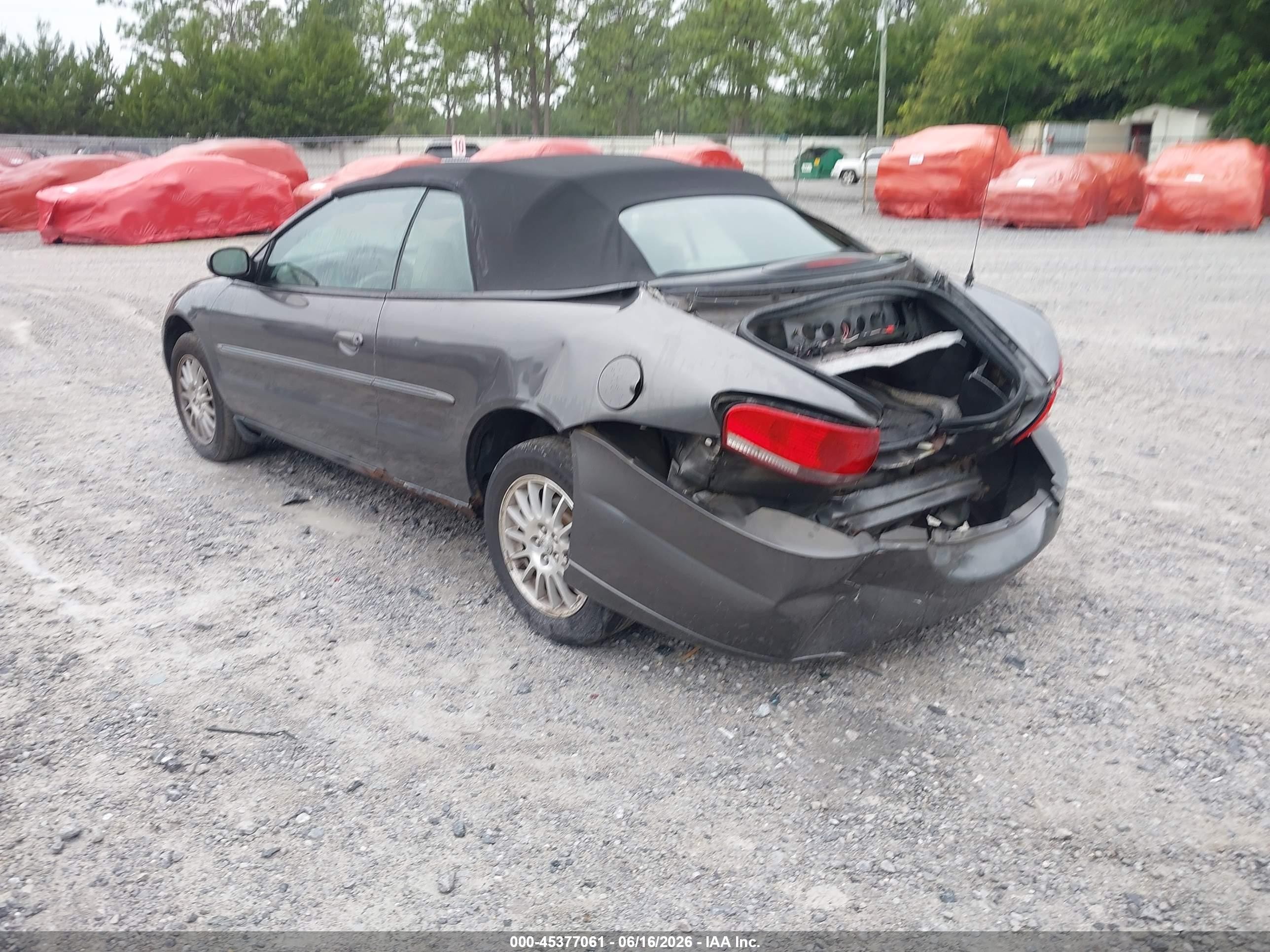 2005 Chrysler Sebring Touring Серый vin: 1C3EL55RX5N638482