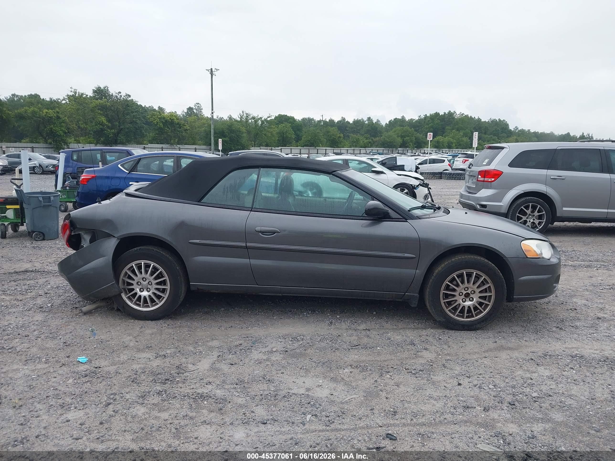 2005 Chrysler Sebring Touring Серый vin: 1C3EL55RX5N638482